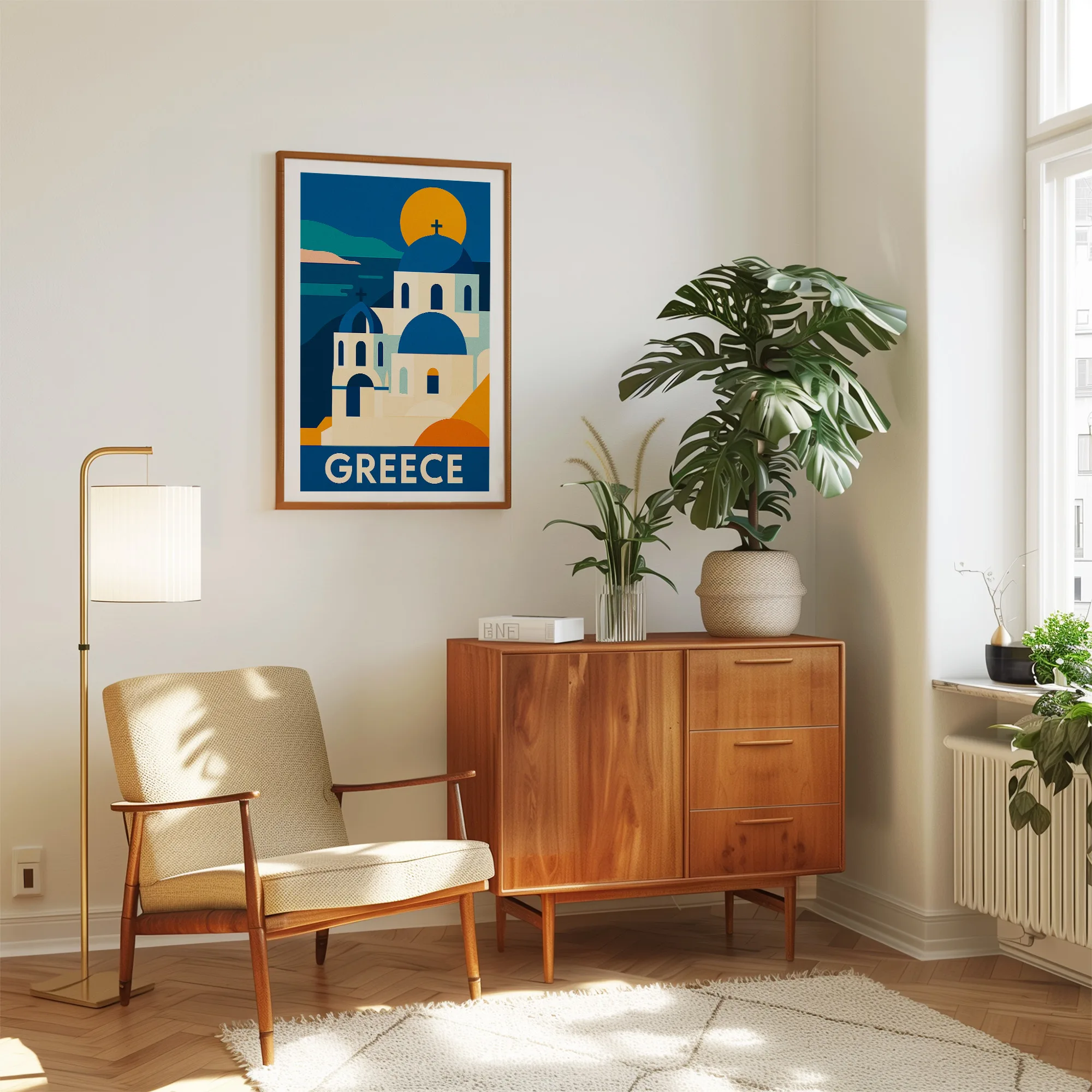 Greece graphic print
