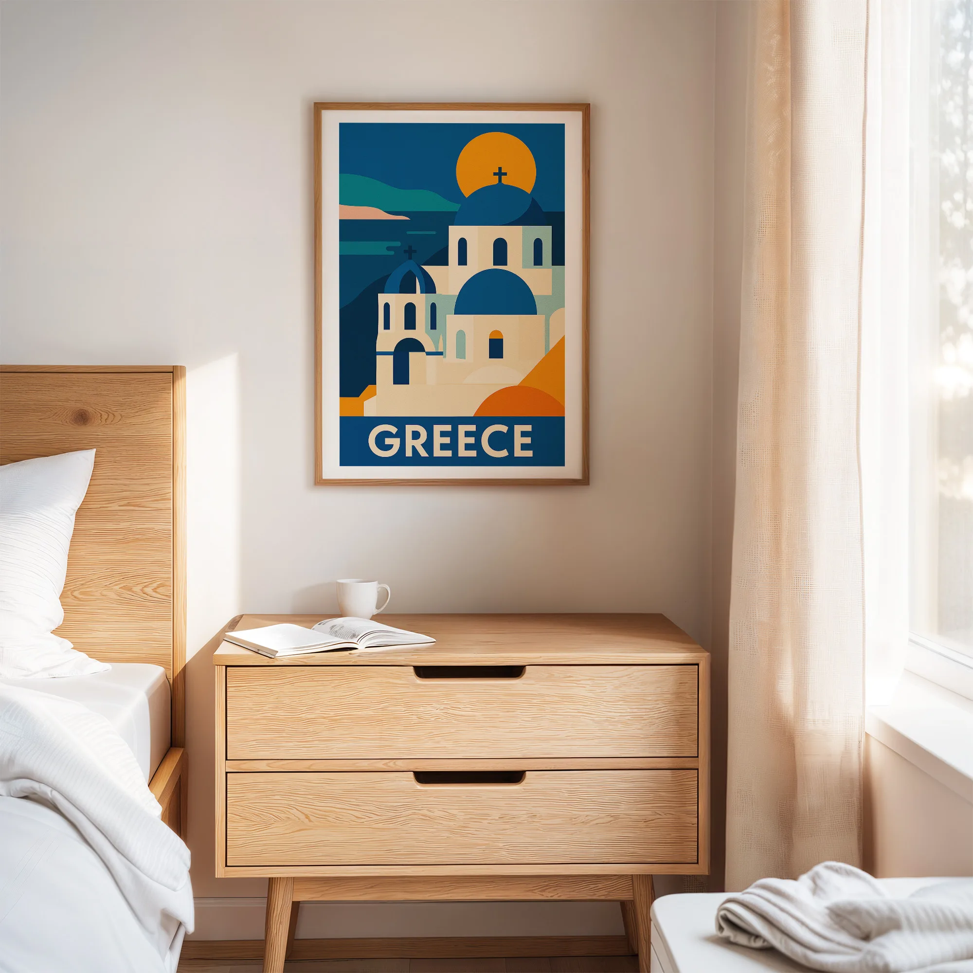 Greece graphic print