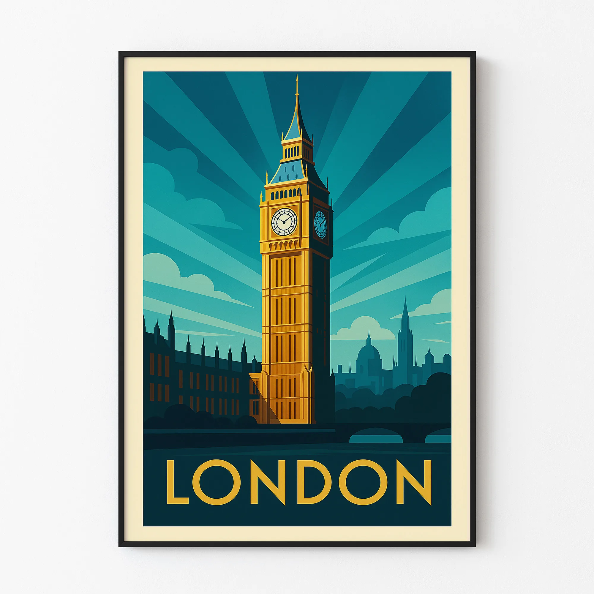 London graphic print