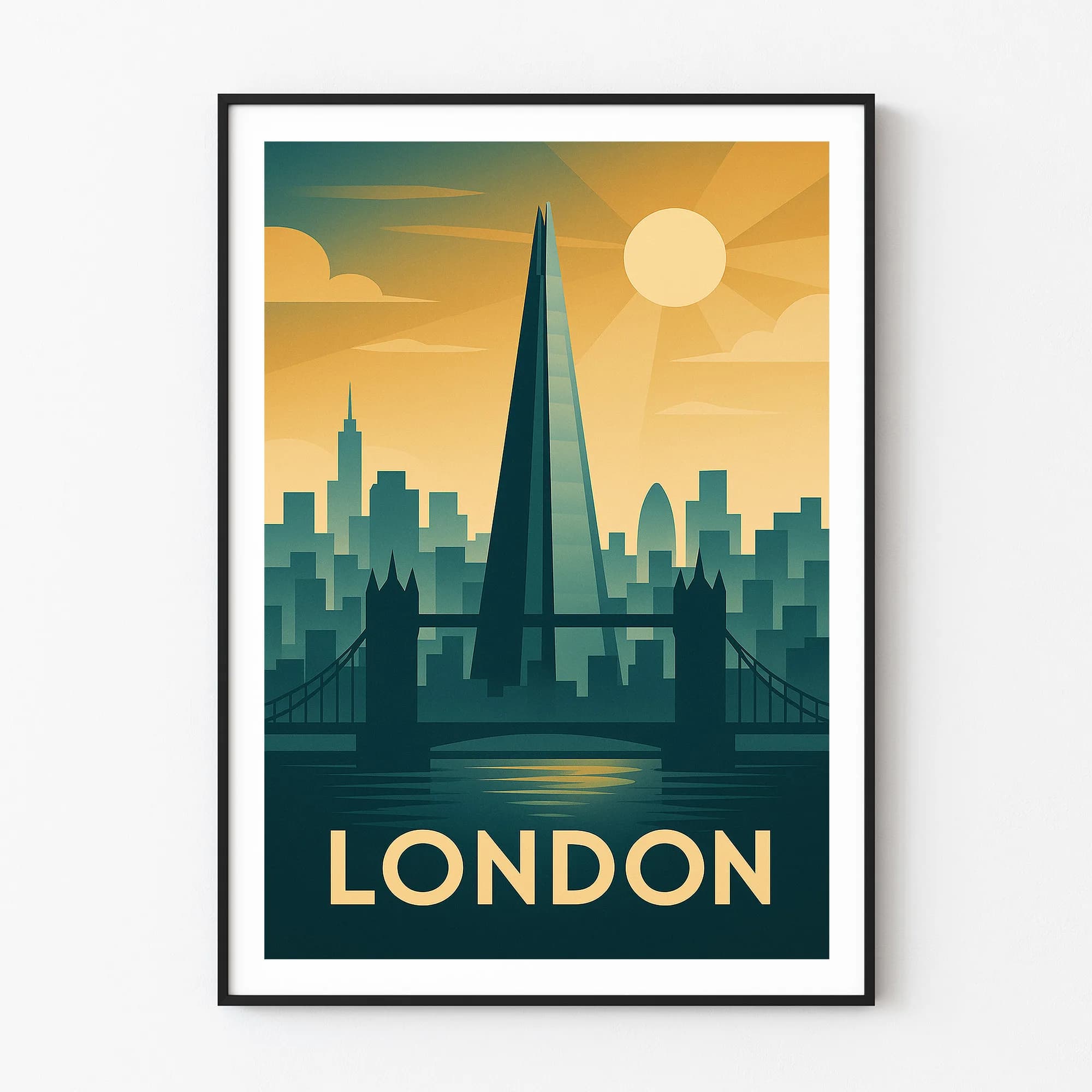 London graphic print
