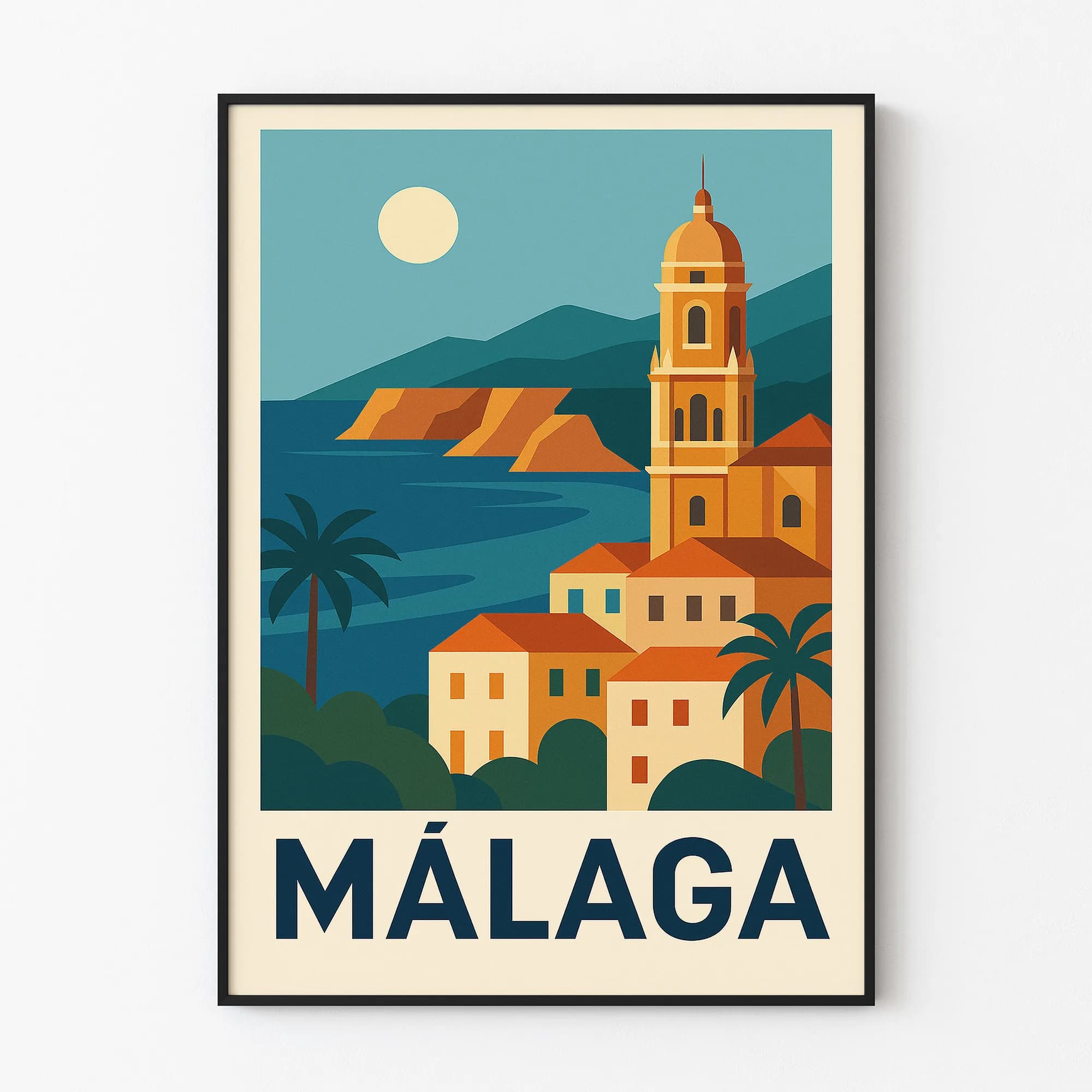 Malaga graphic print