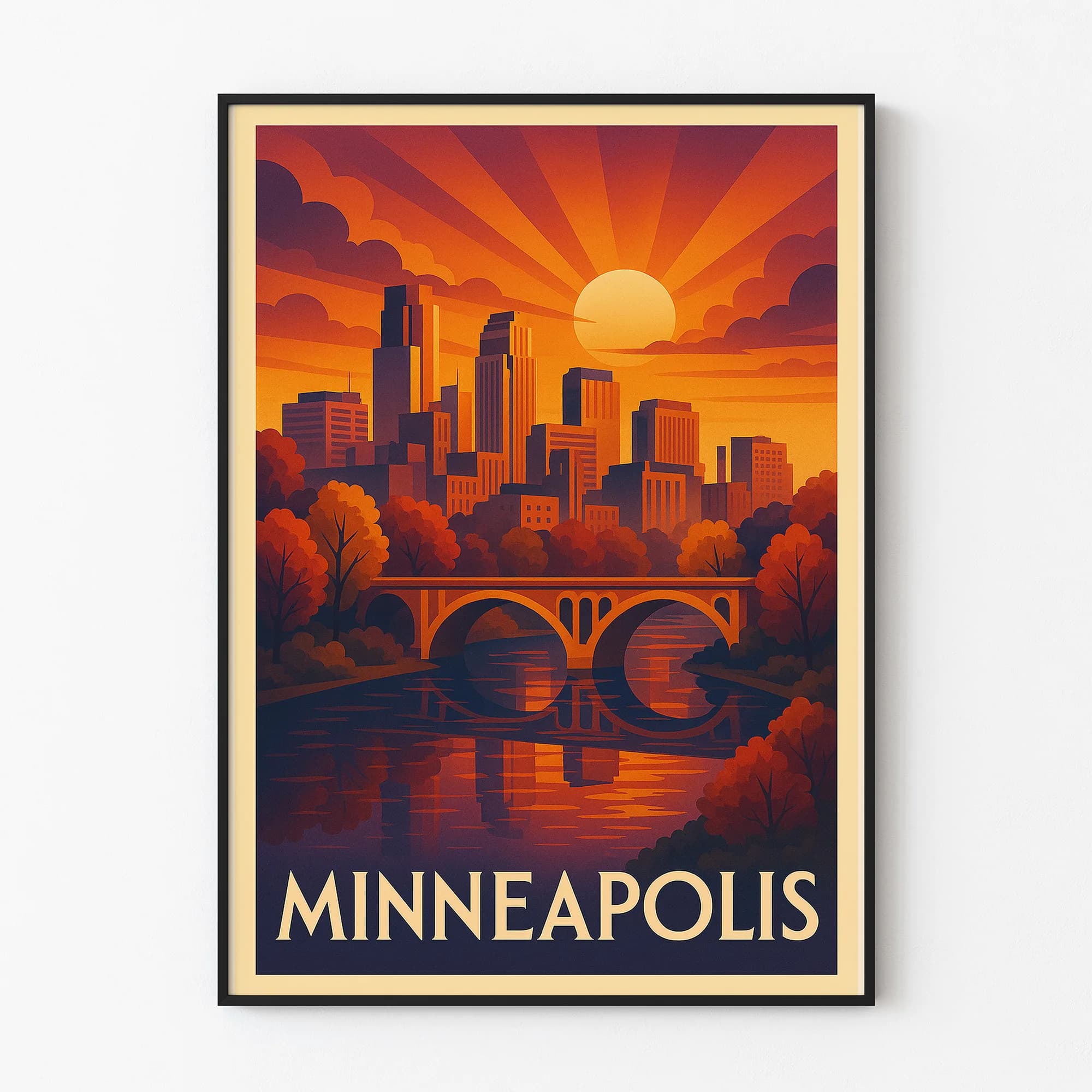 Minneapolis graphic print