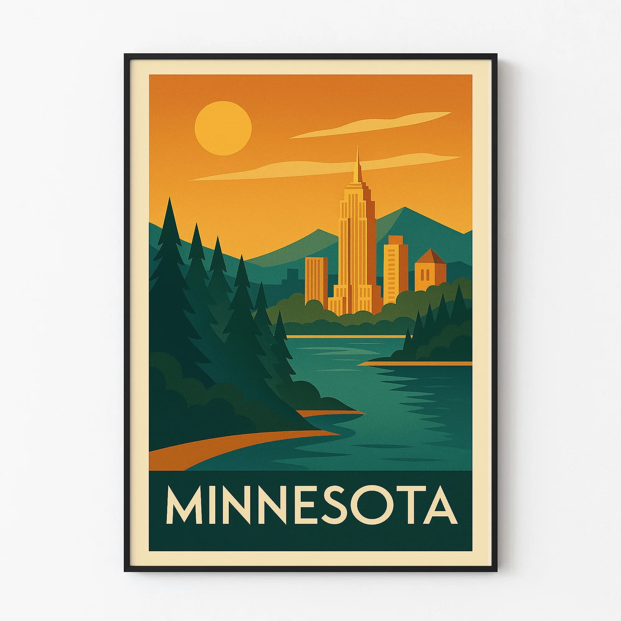 Minnesota graphic print