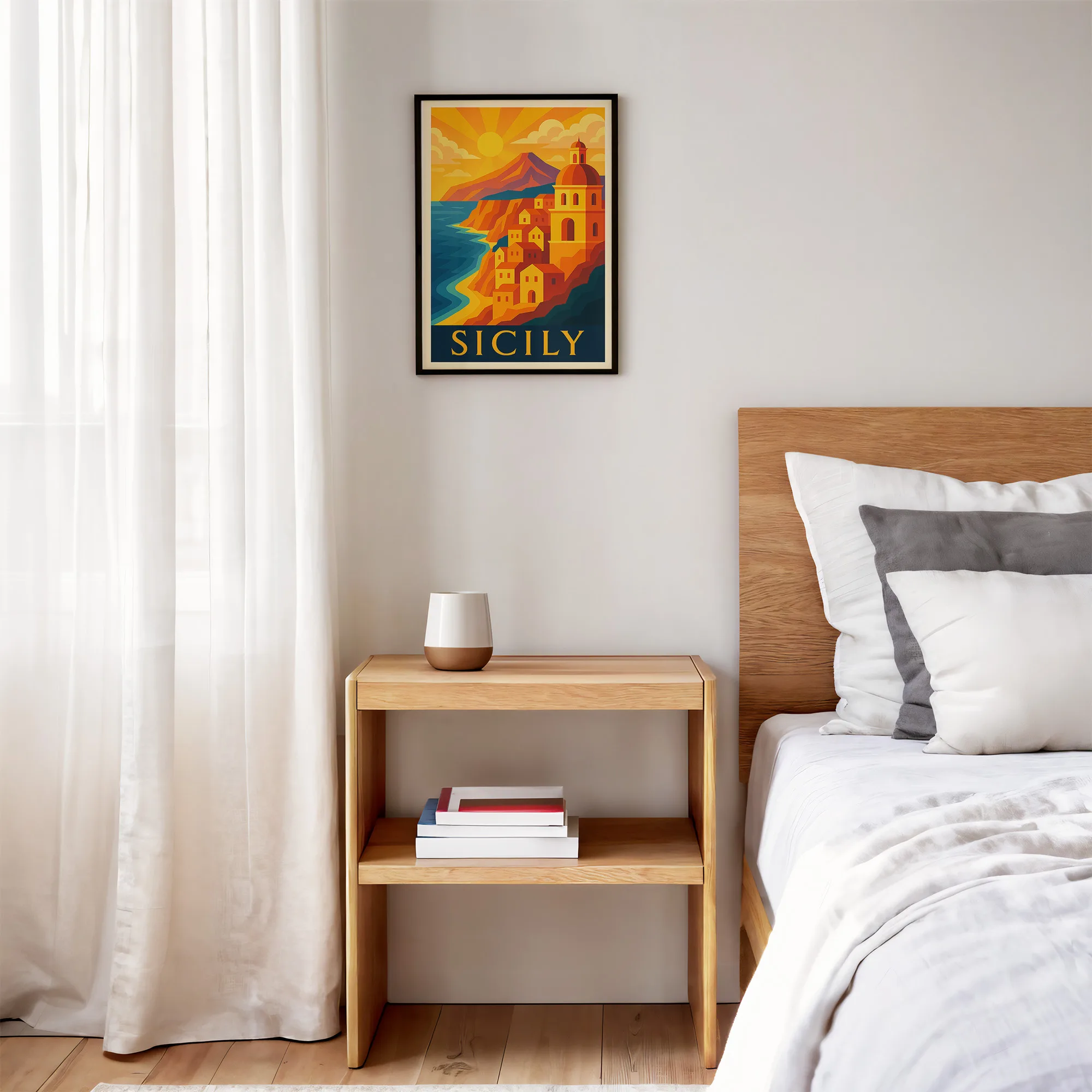 Sicily graphic print