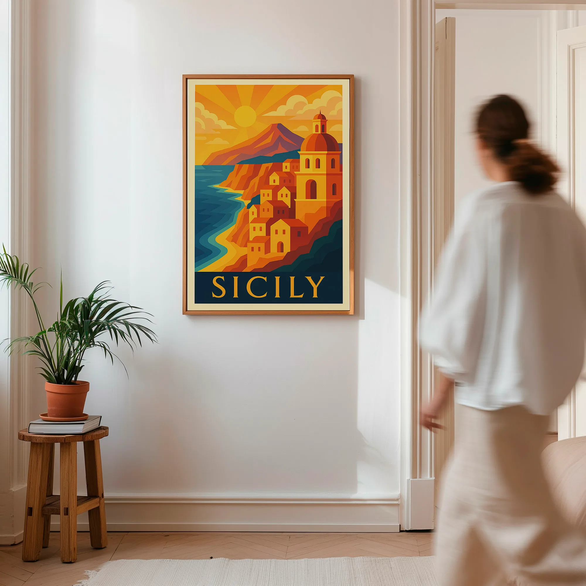 Sicily graphic print