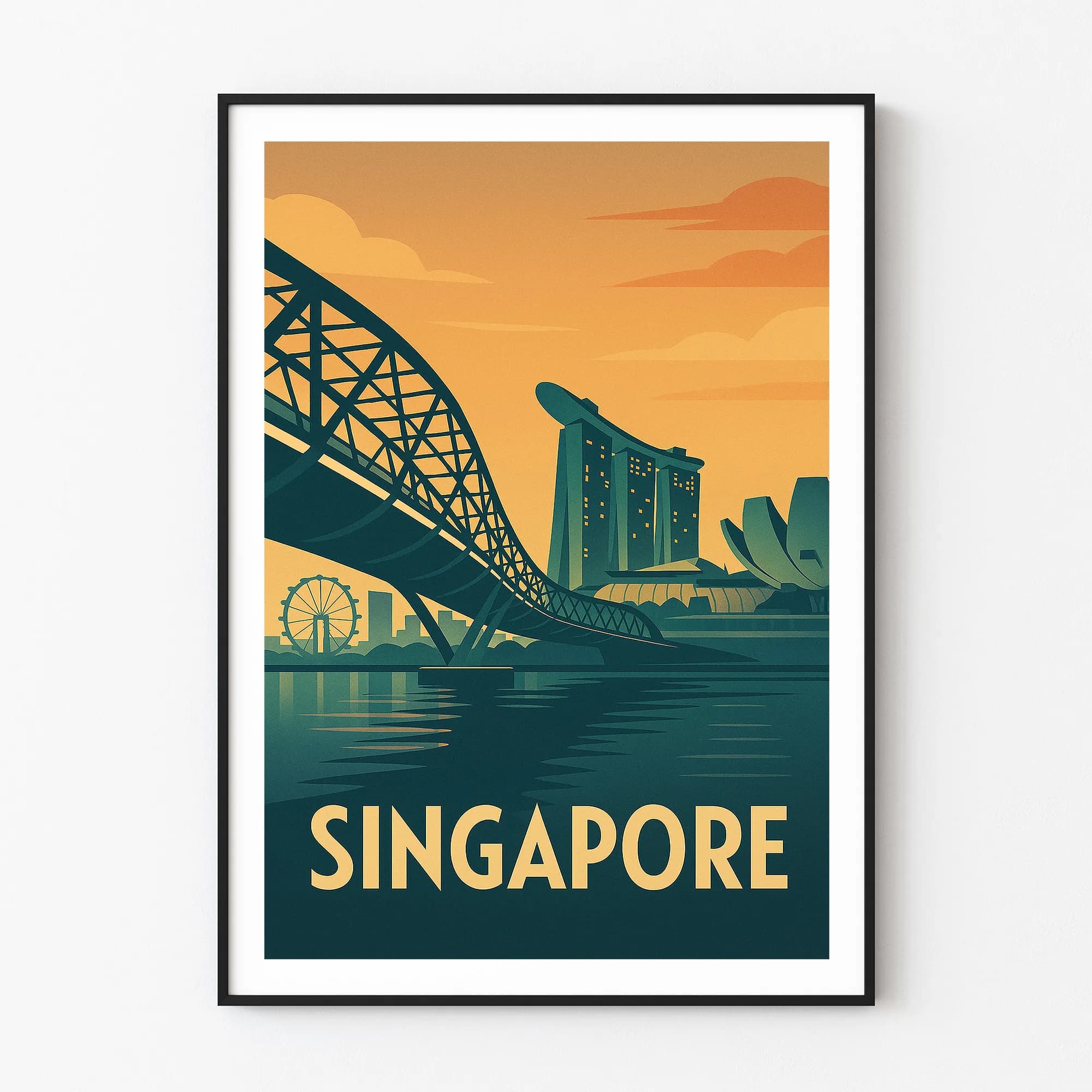 Singapore graphic print