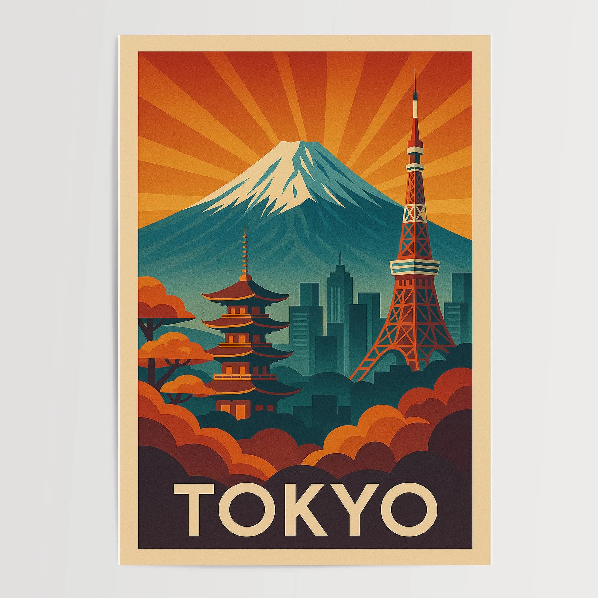 Tokyo graphic print