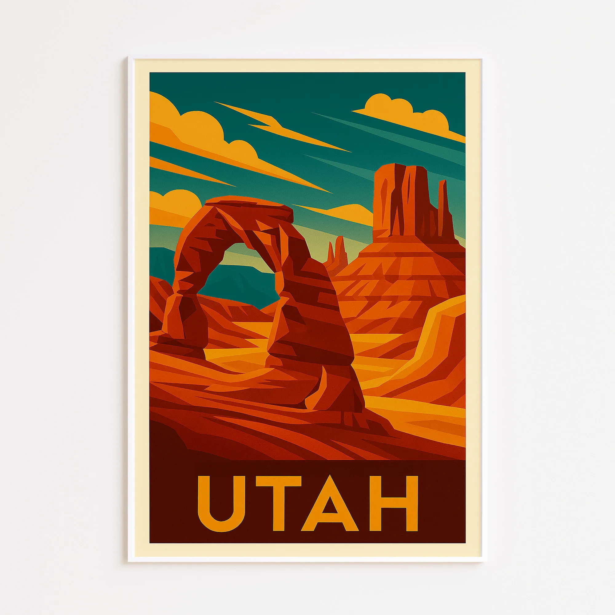Utah graphic print