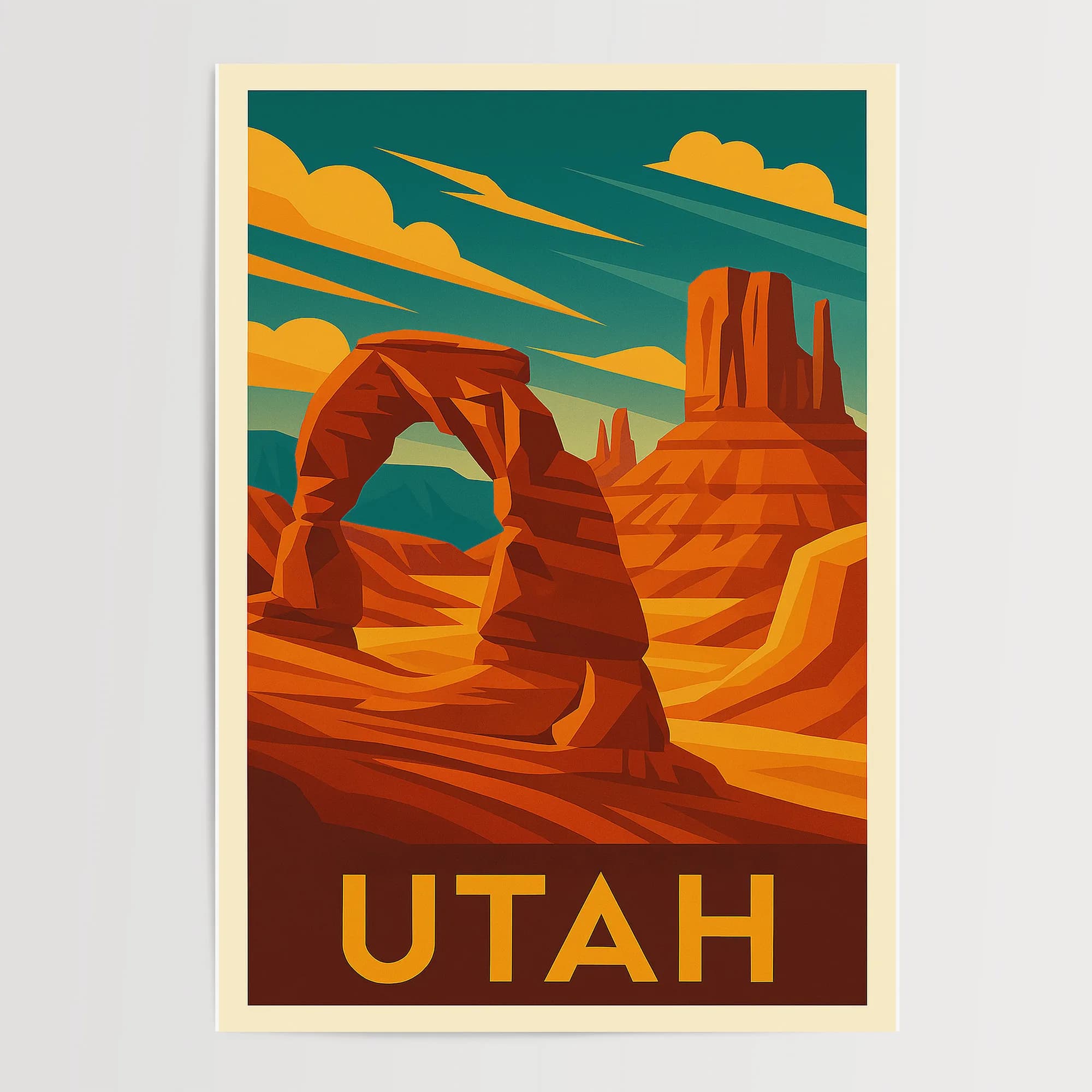Utah graphic print