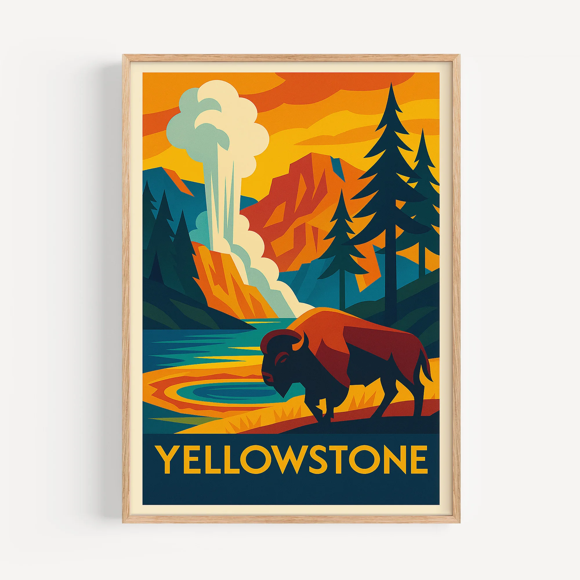 Yellowstone graphic print