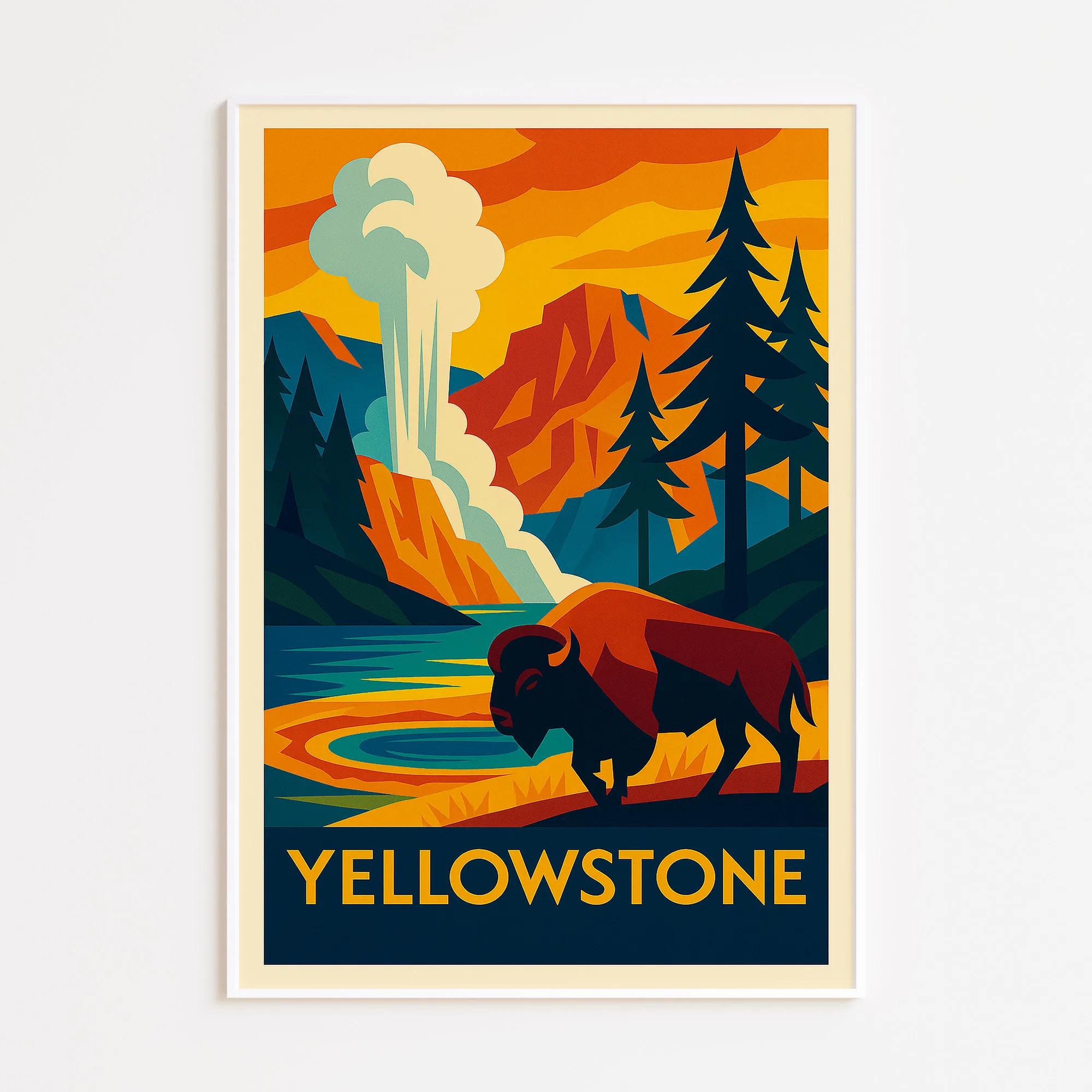 Yellowstone graphic print