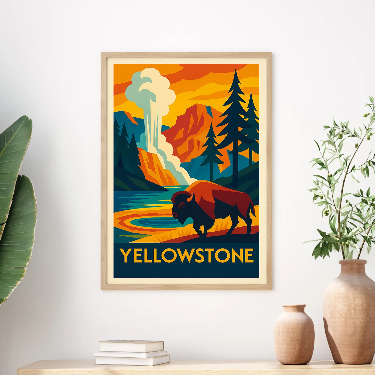 Yellowstone graphic print