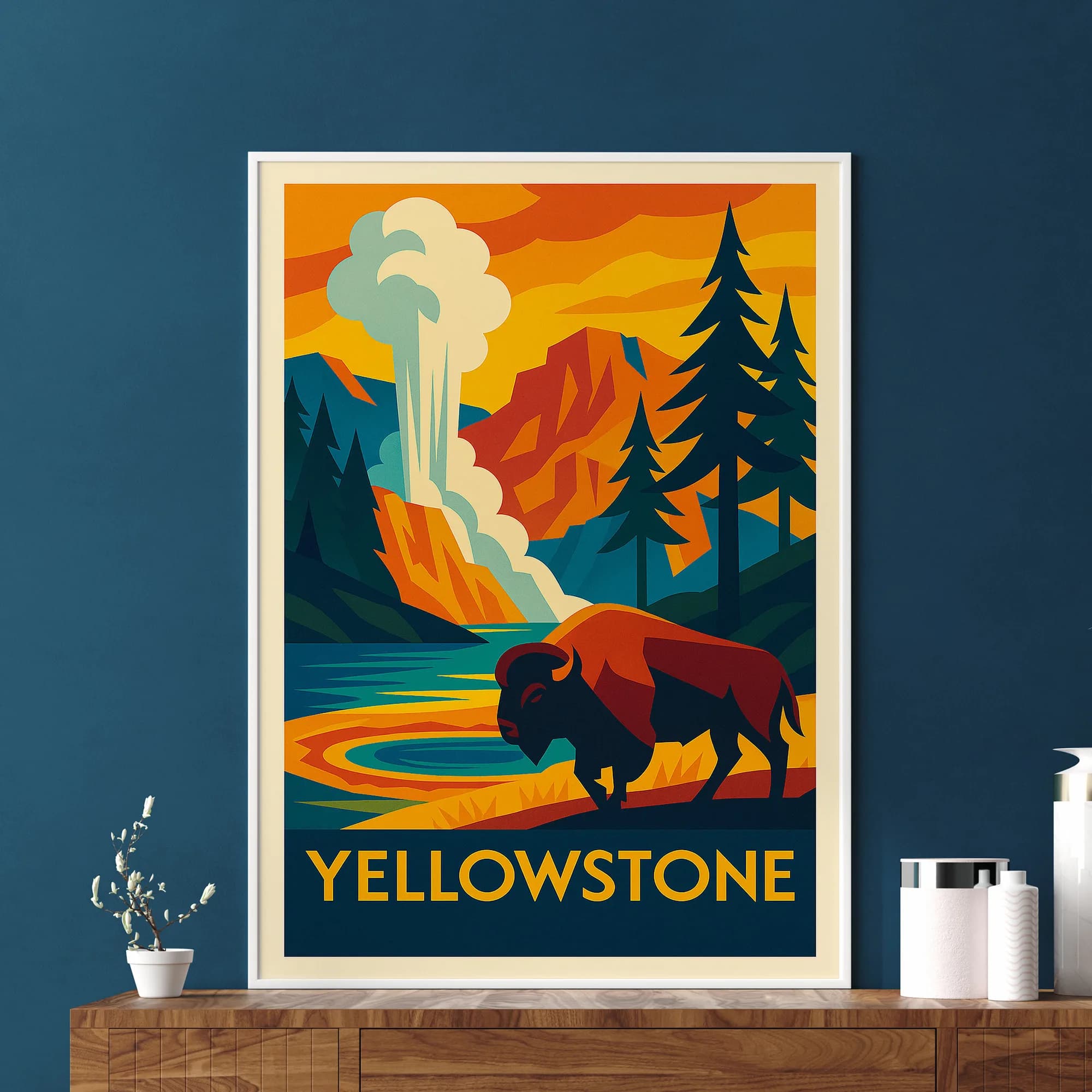 Yellowstone graphic print