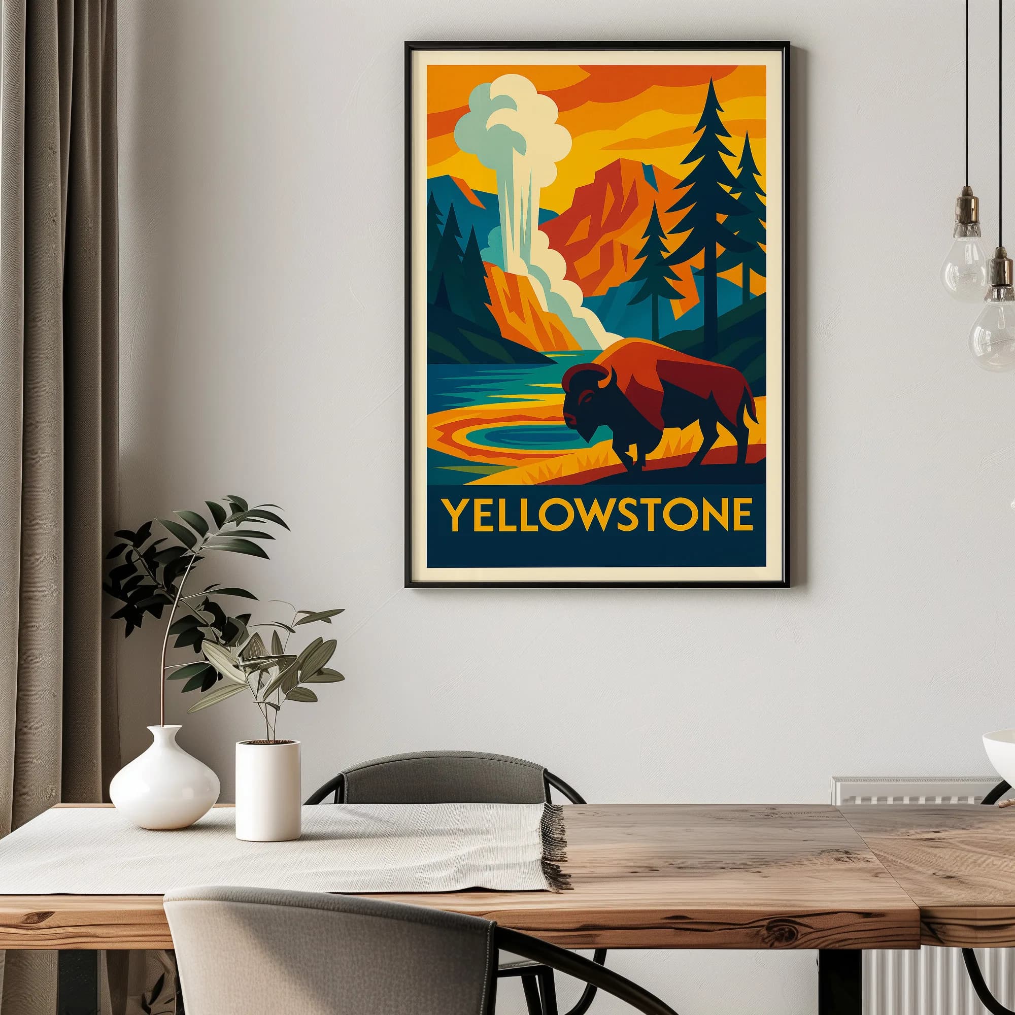 Yellowstone graphic print