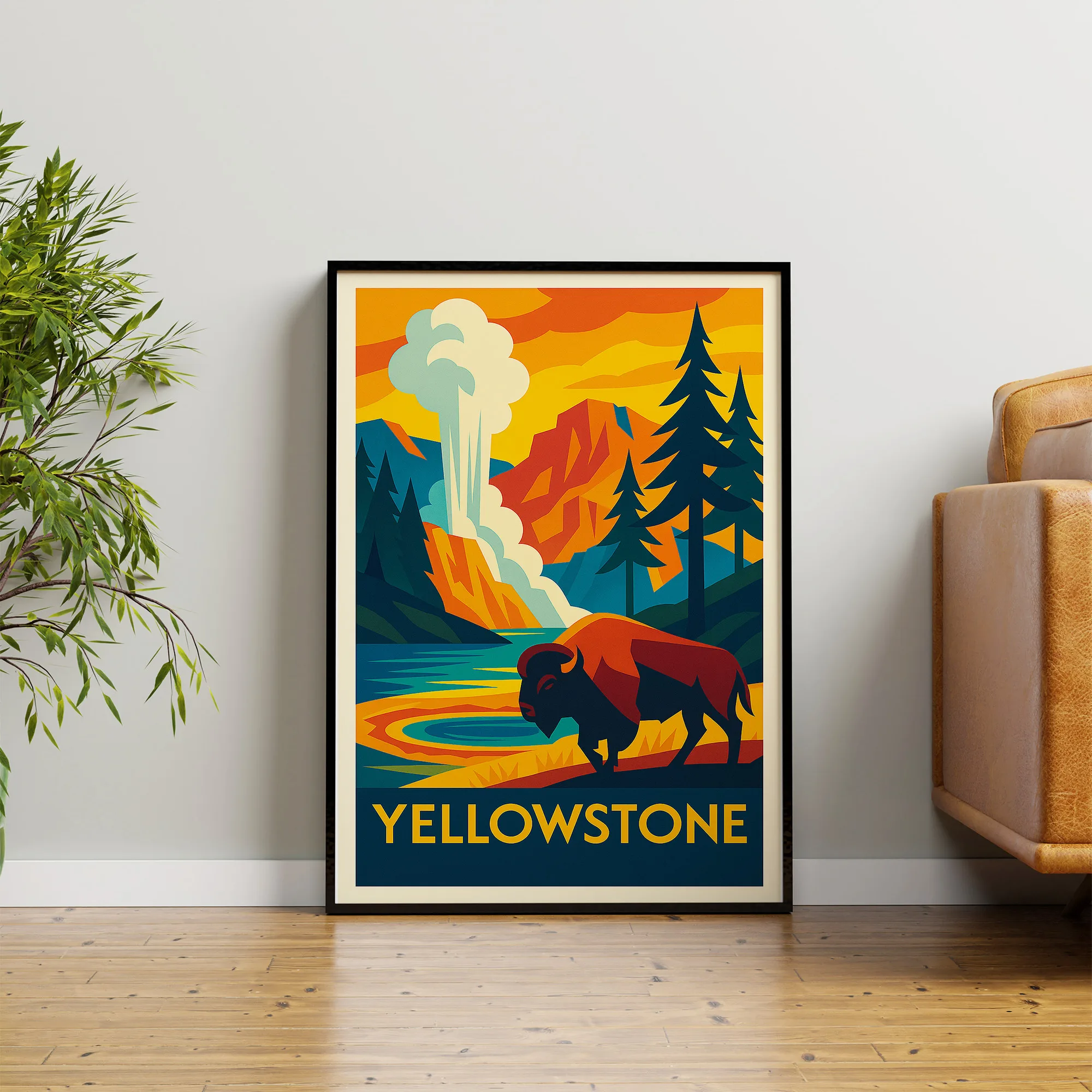 Yellowstone graphic print