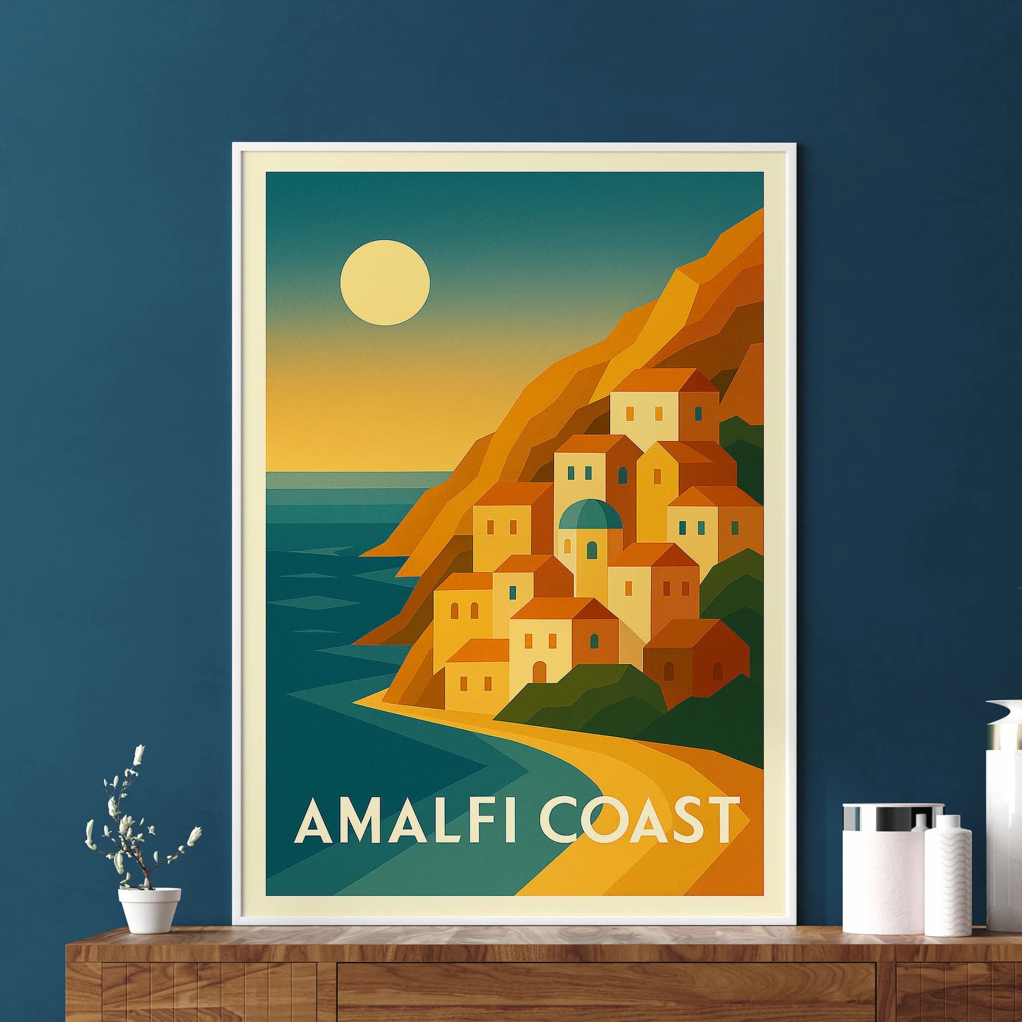 Amalfi graphic print