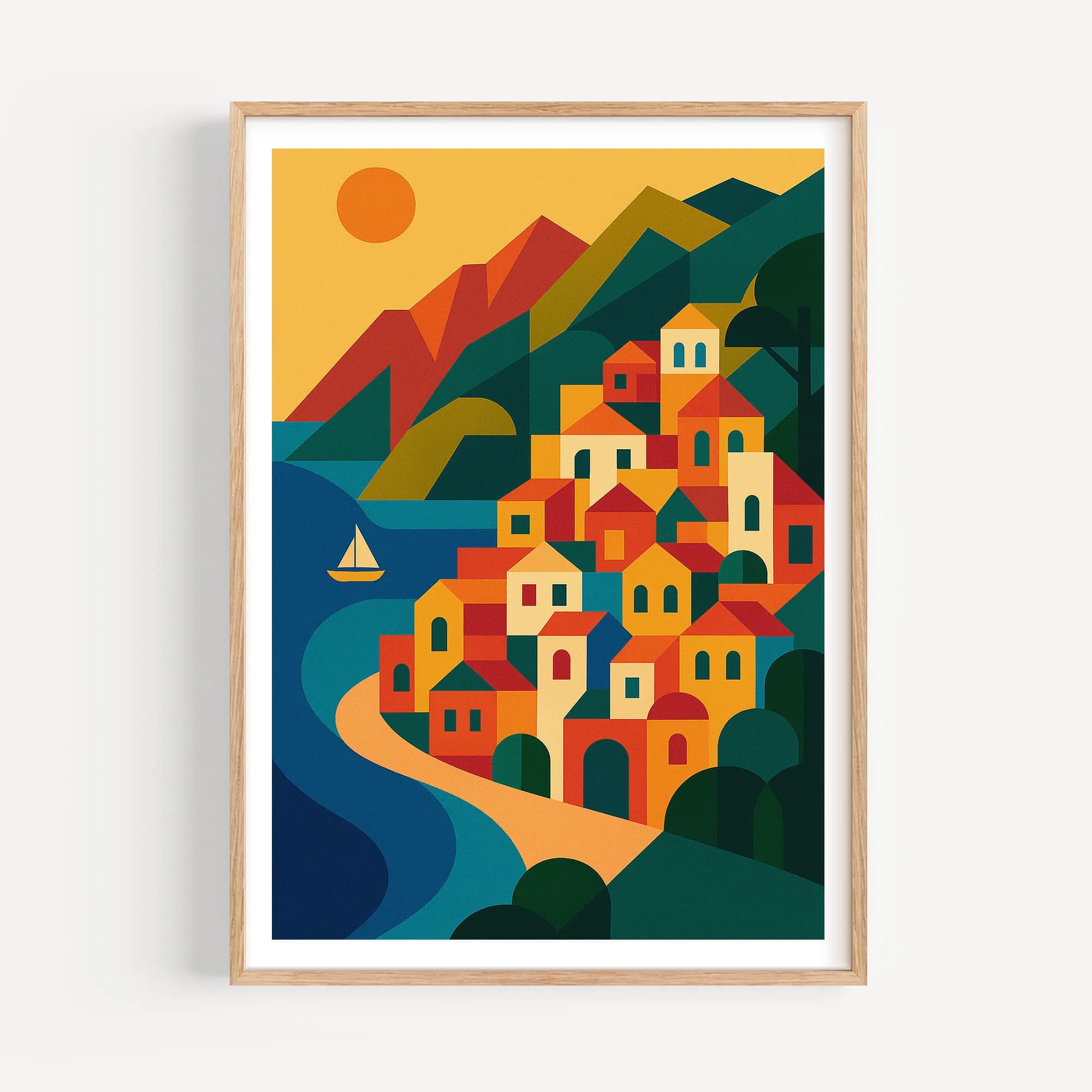 Amalfi graphic print