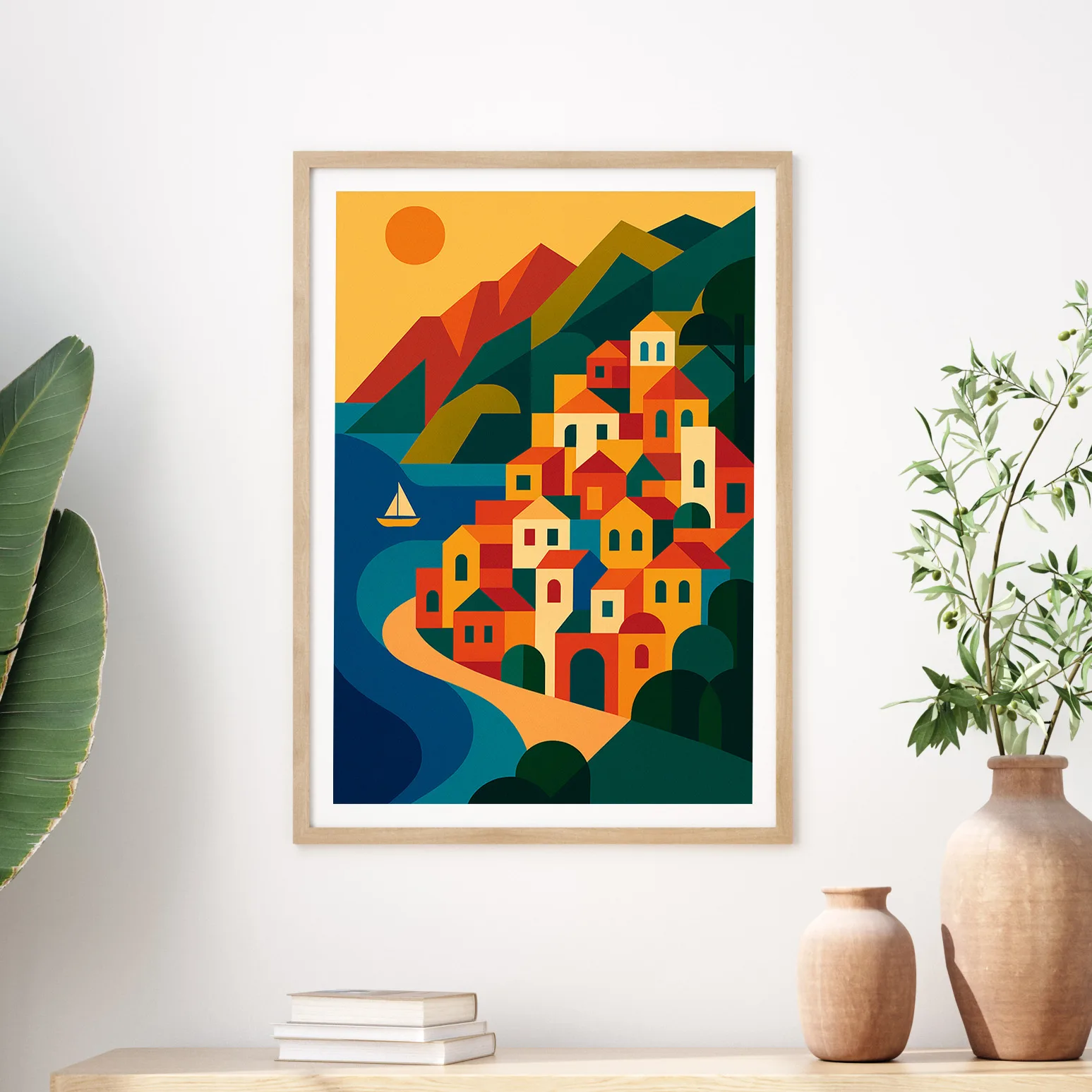 Amalfi graphic print