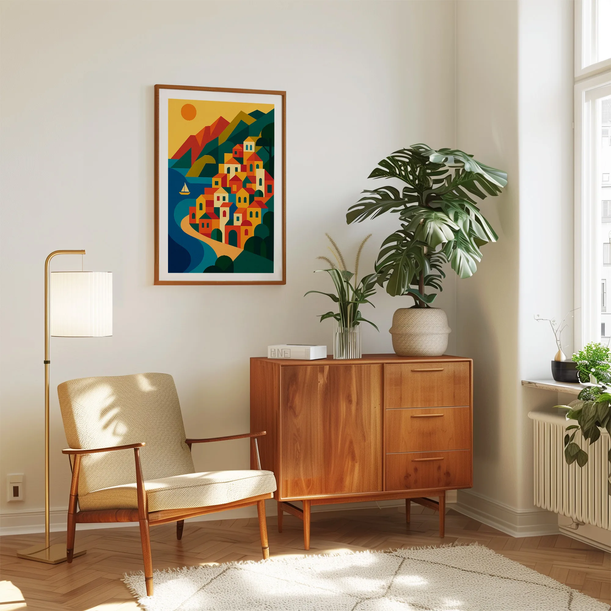 Amalfi graphic print