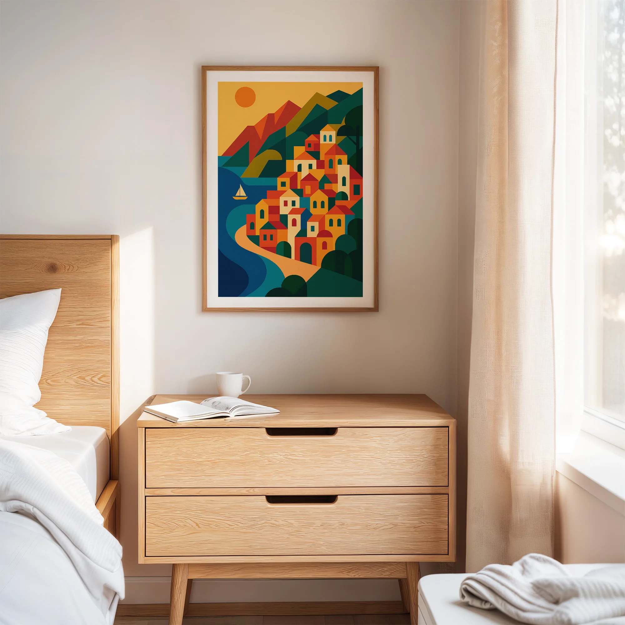 Amalfi graphic print