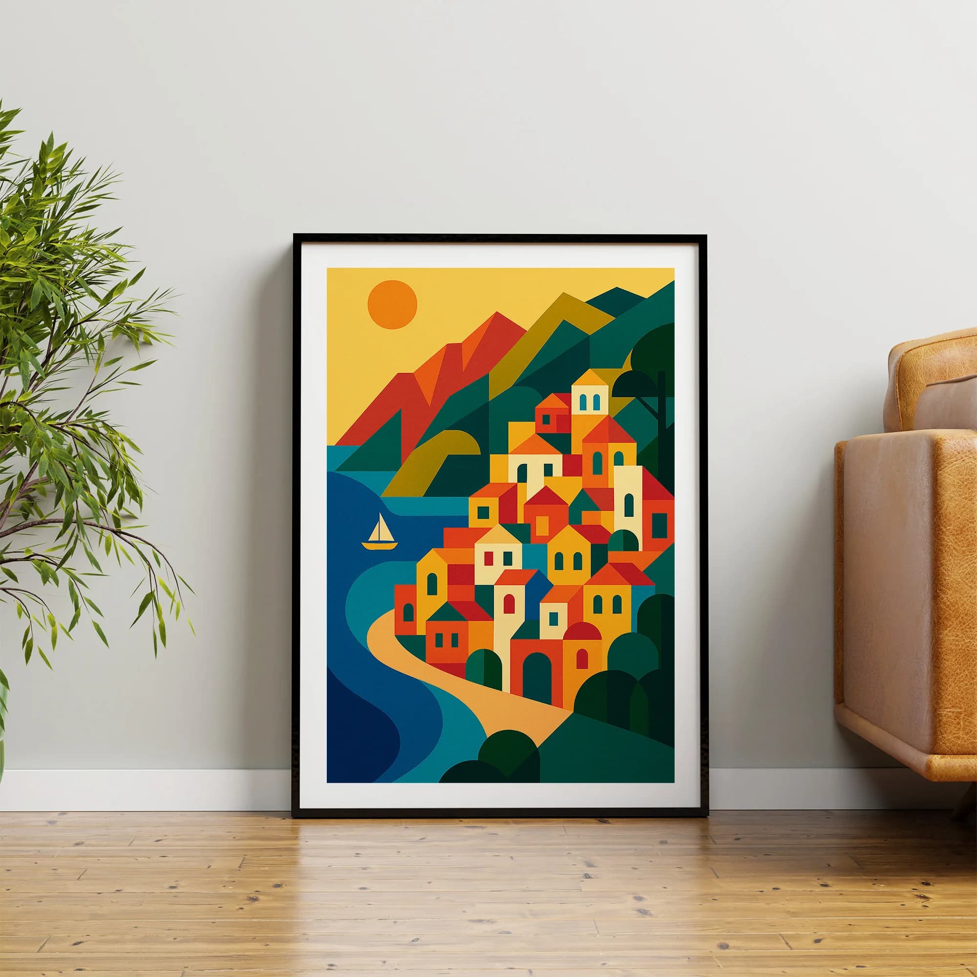 Amalfi graphic print