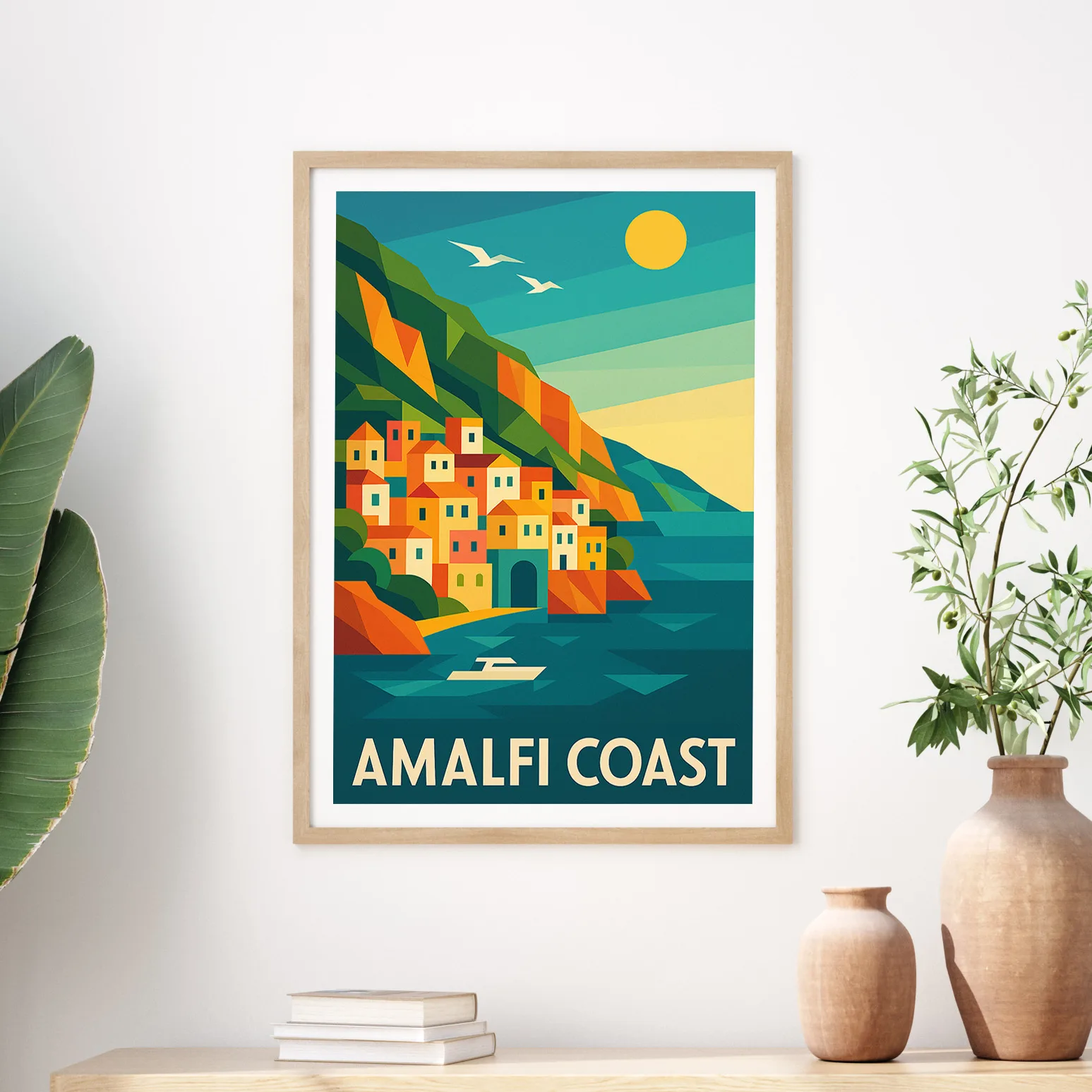 Amalfi graphic print
