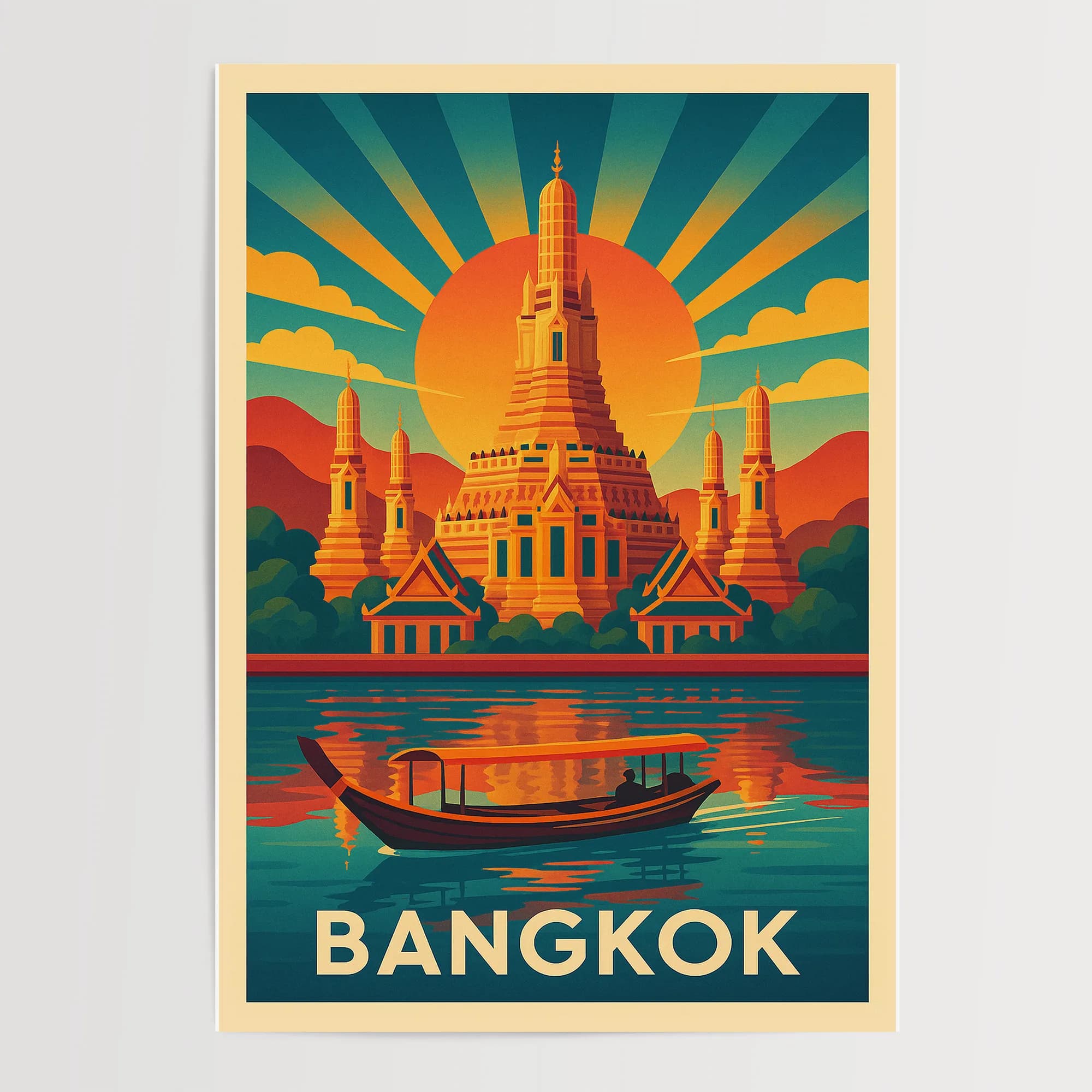 Bangkok graphic print