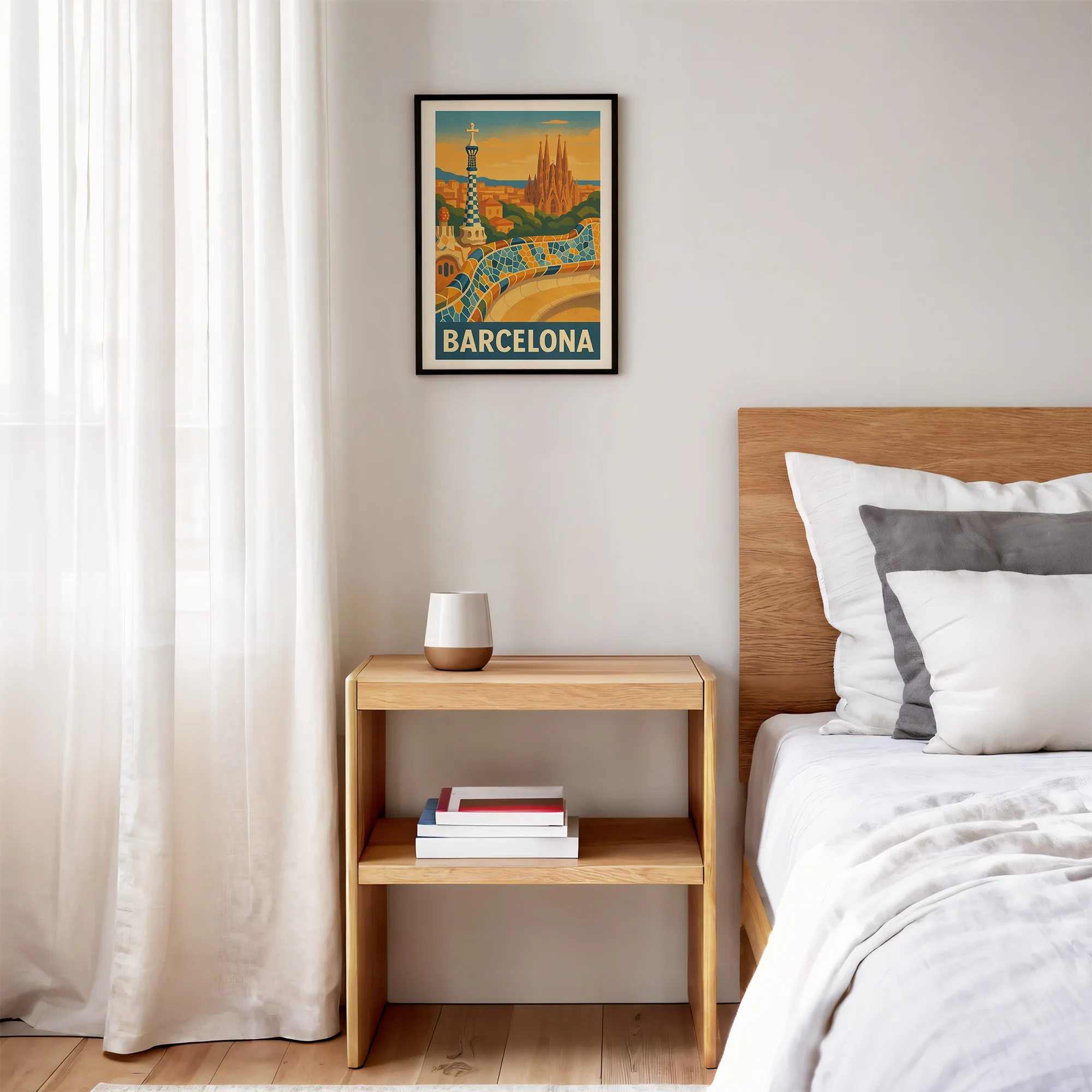 Barcelona graphic print