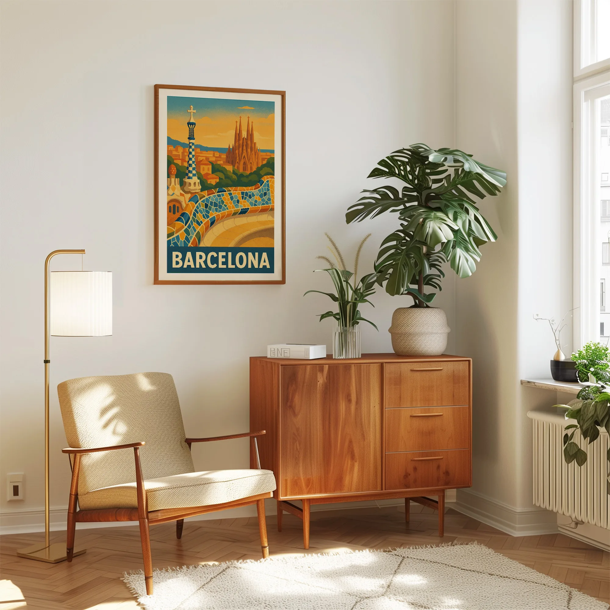 Barcelona graphic print