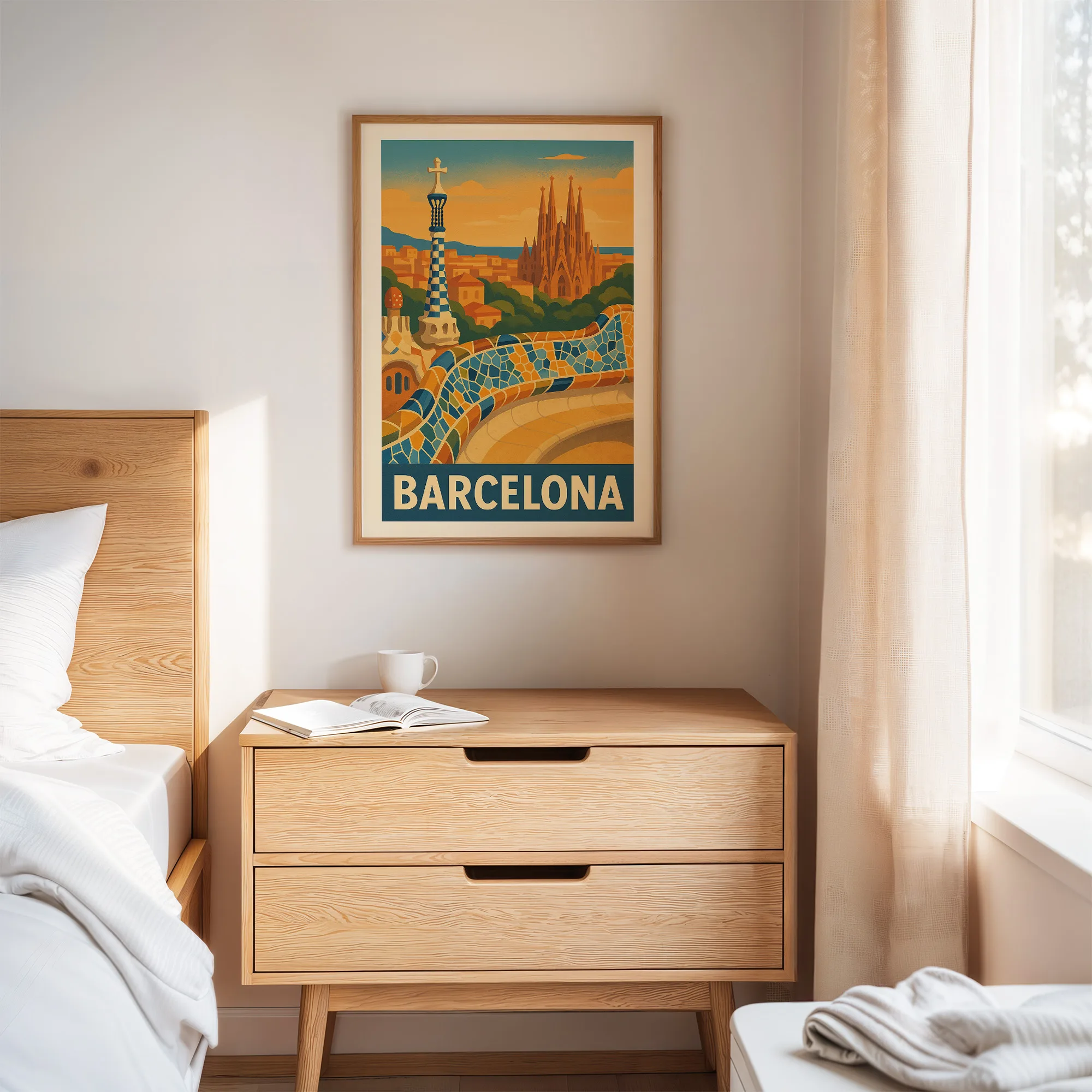 Barcelona graphic print