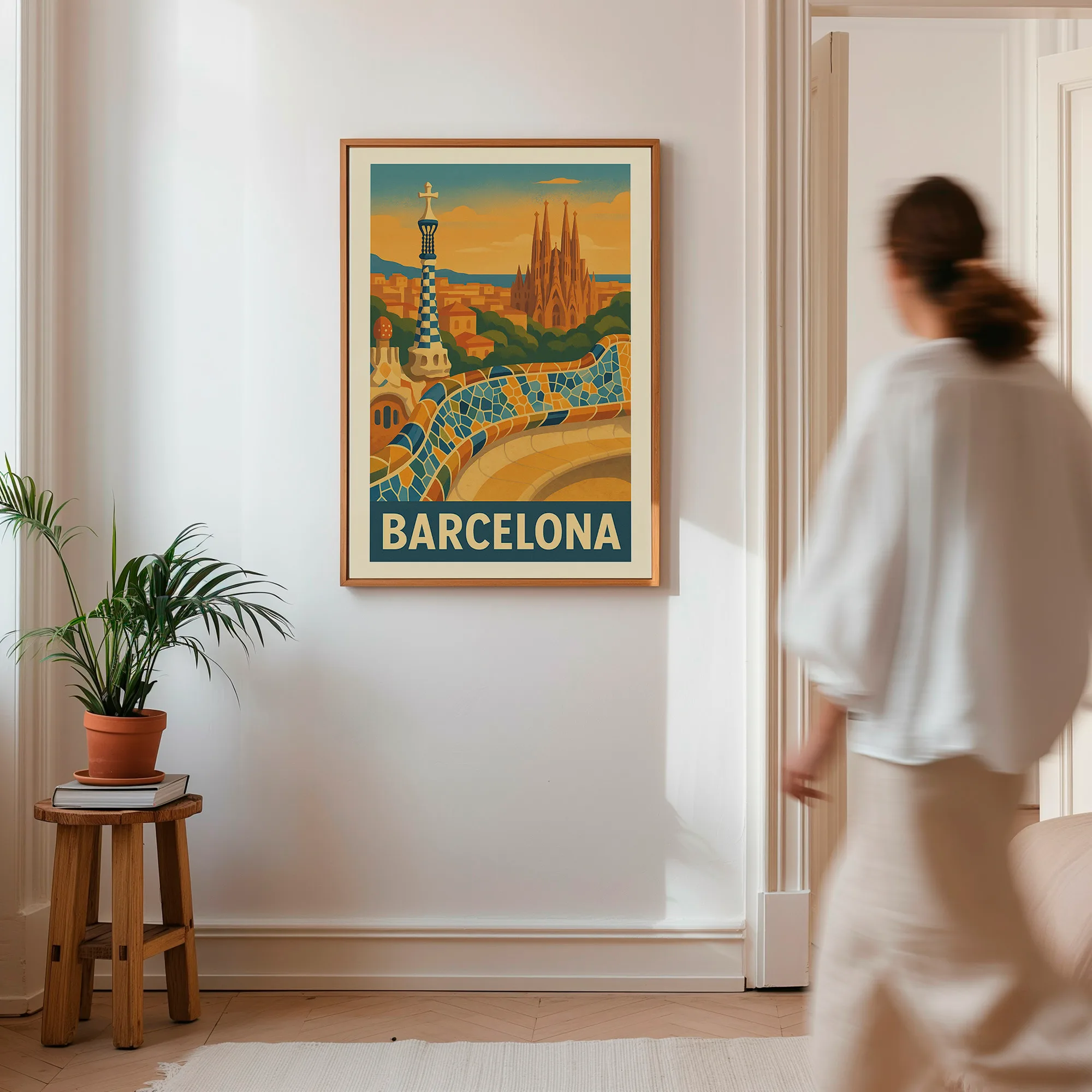 Barcelona graphic print