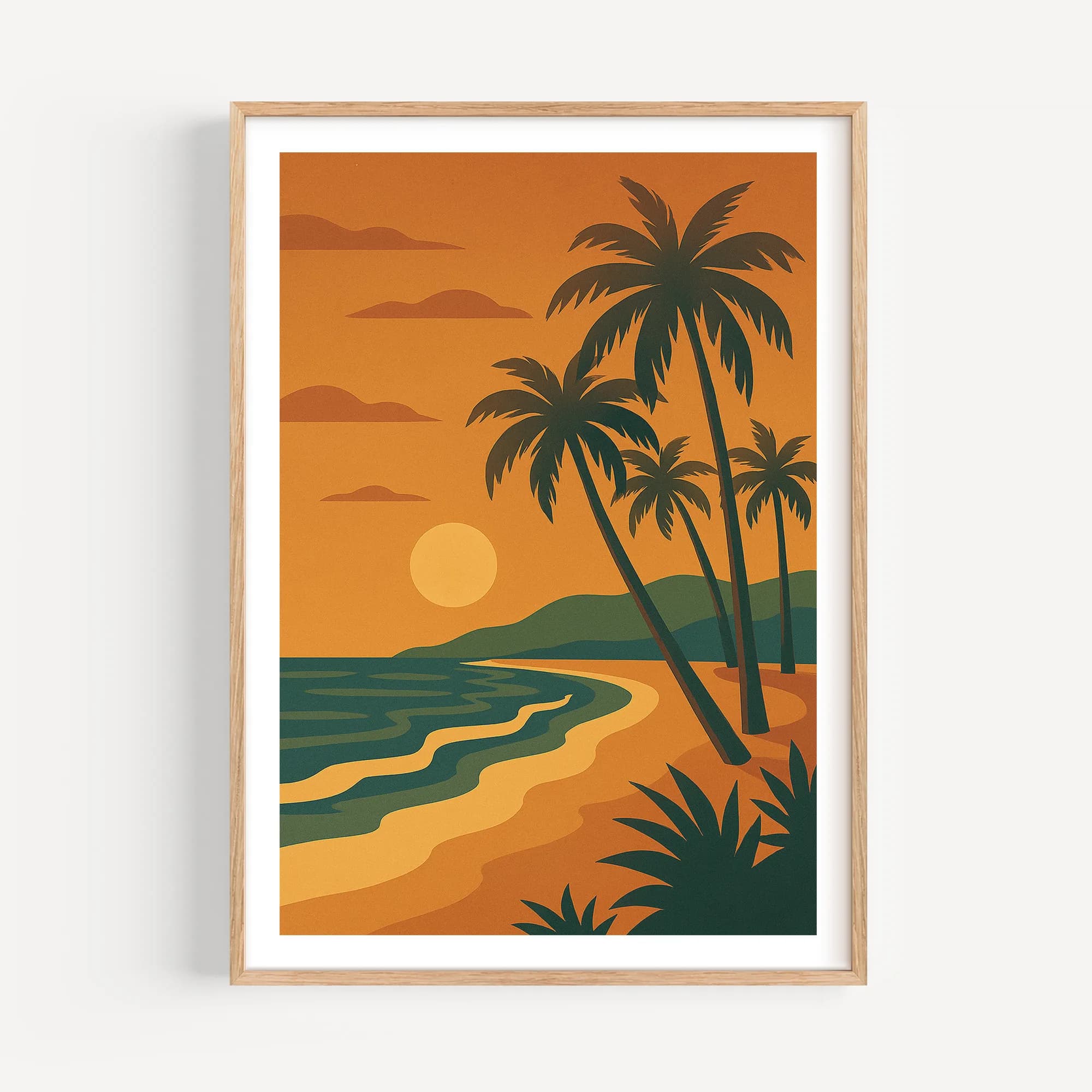 Beach graphic print
