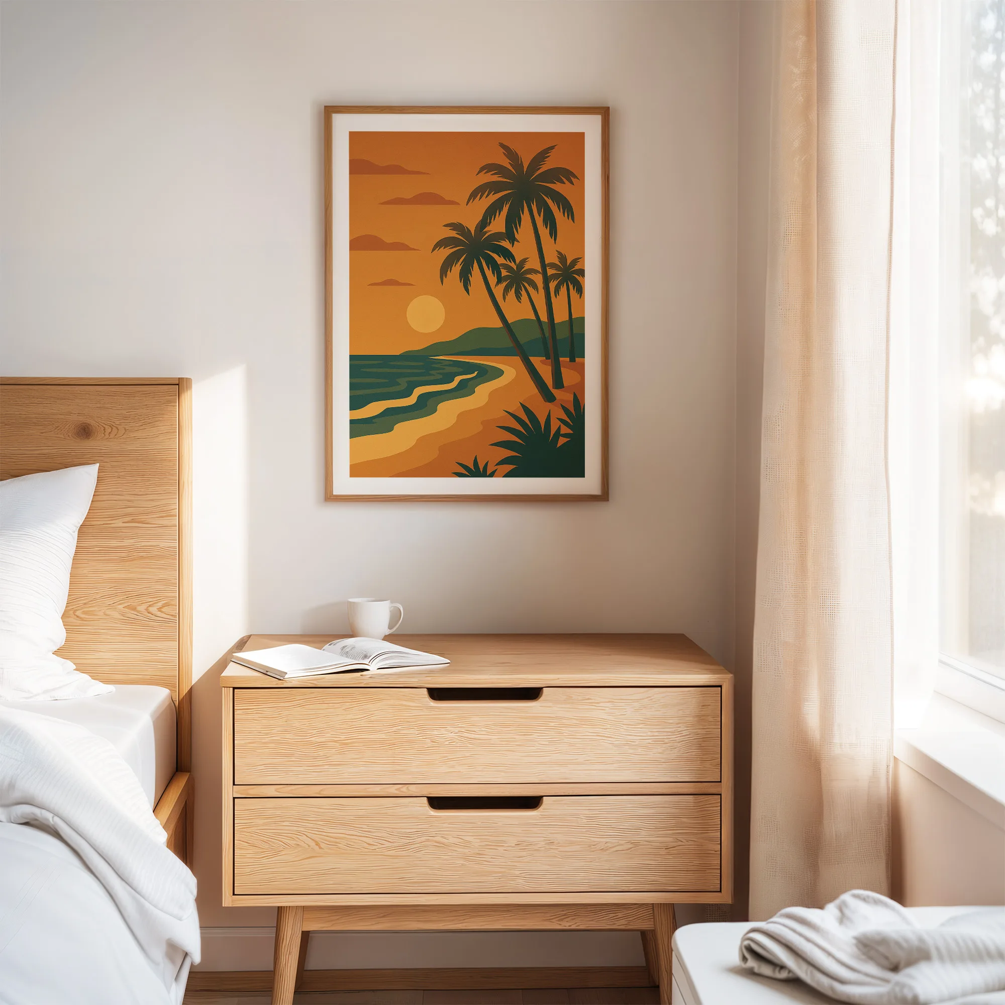 Beach graphic print