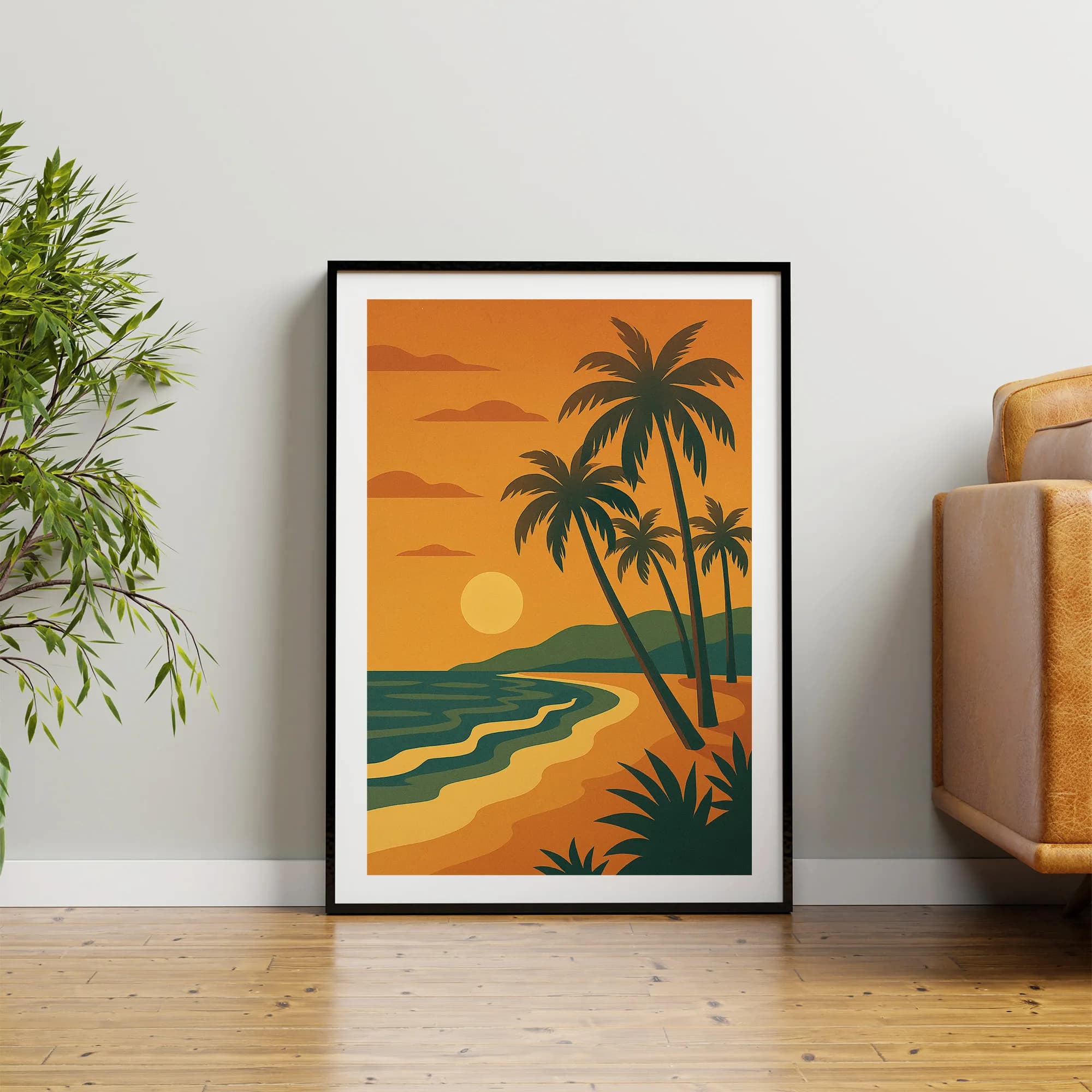 Beach graphic print