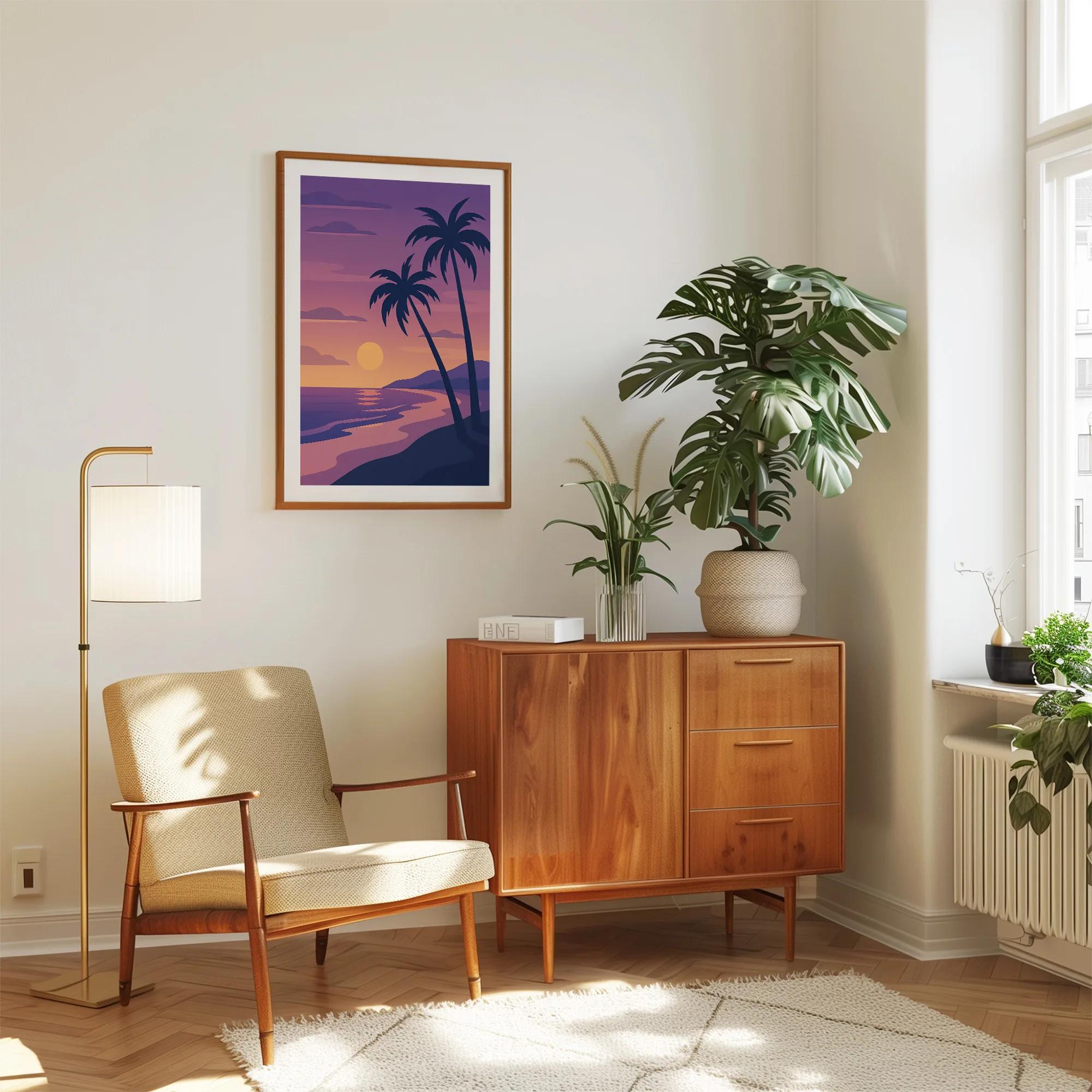 Beach graphic print