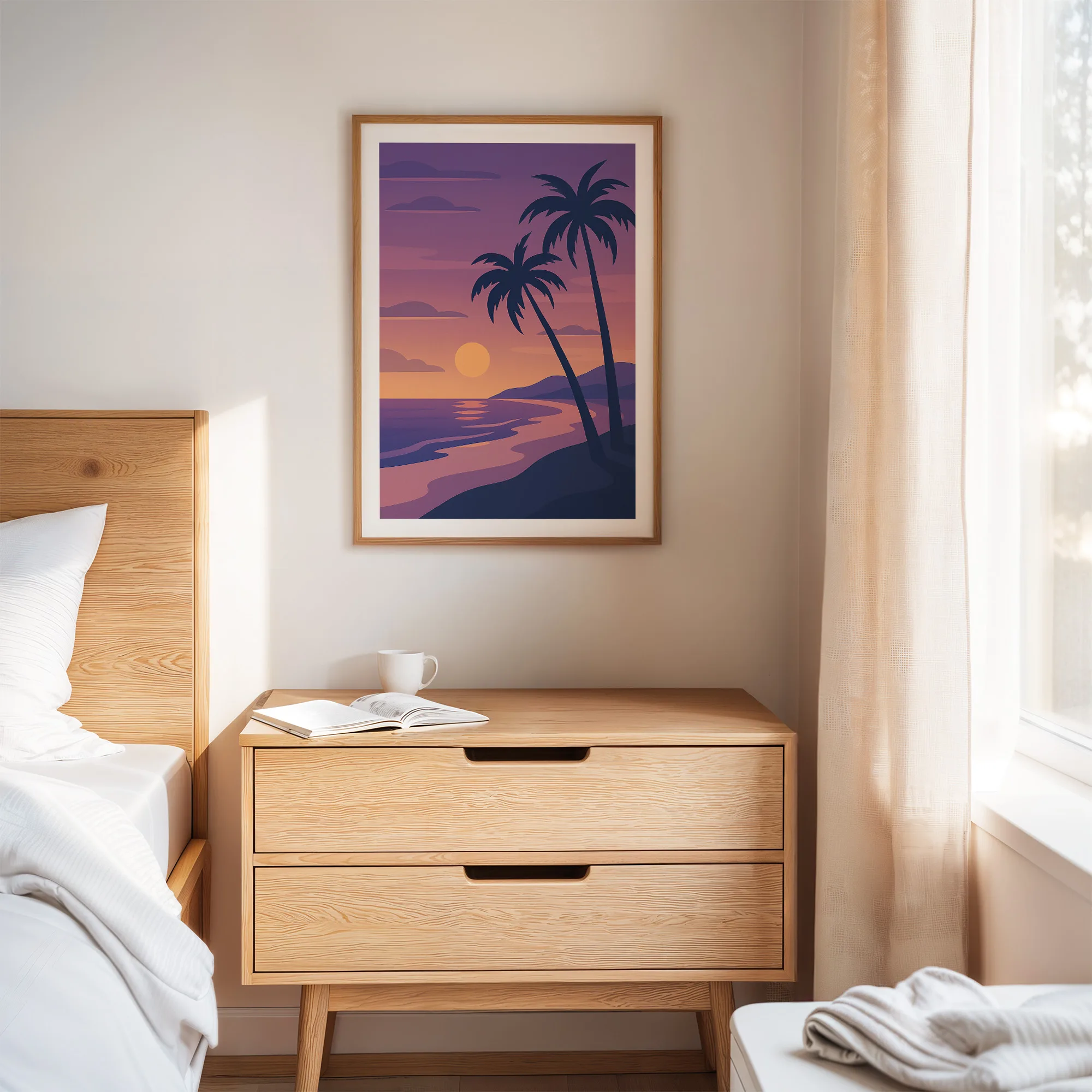 Beach graphic print