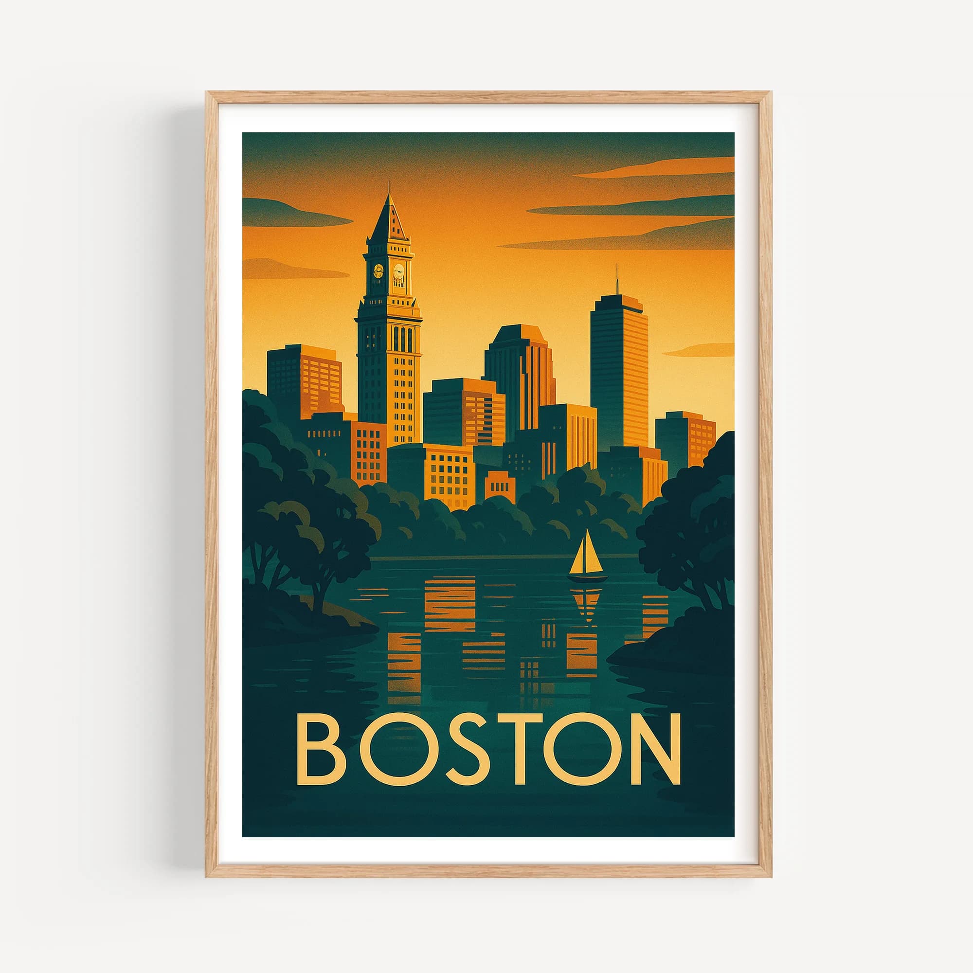 Boston graphic print