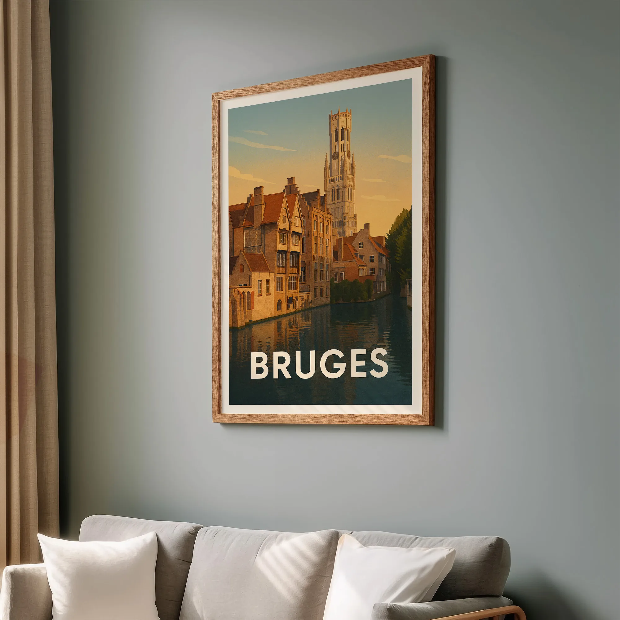 Bruges graphic print