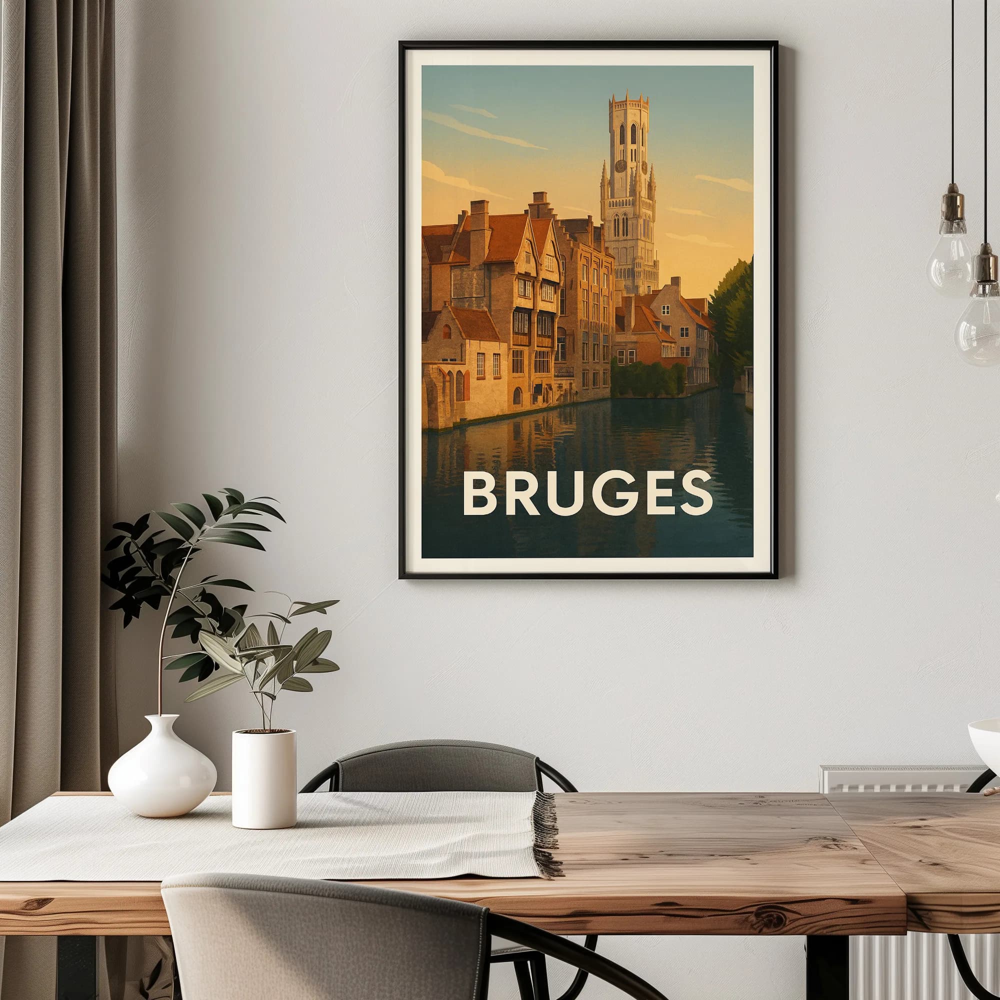 Bruges graphic print