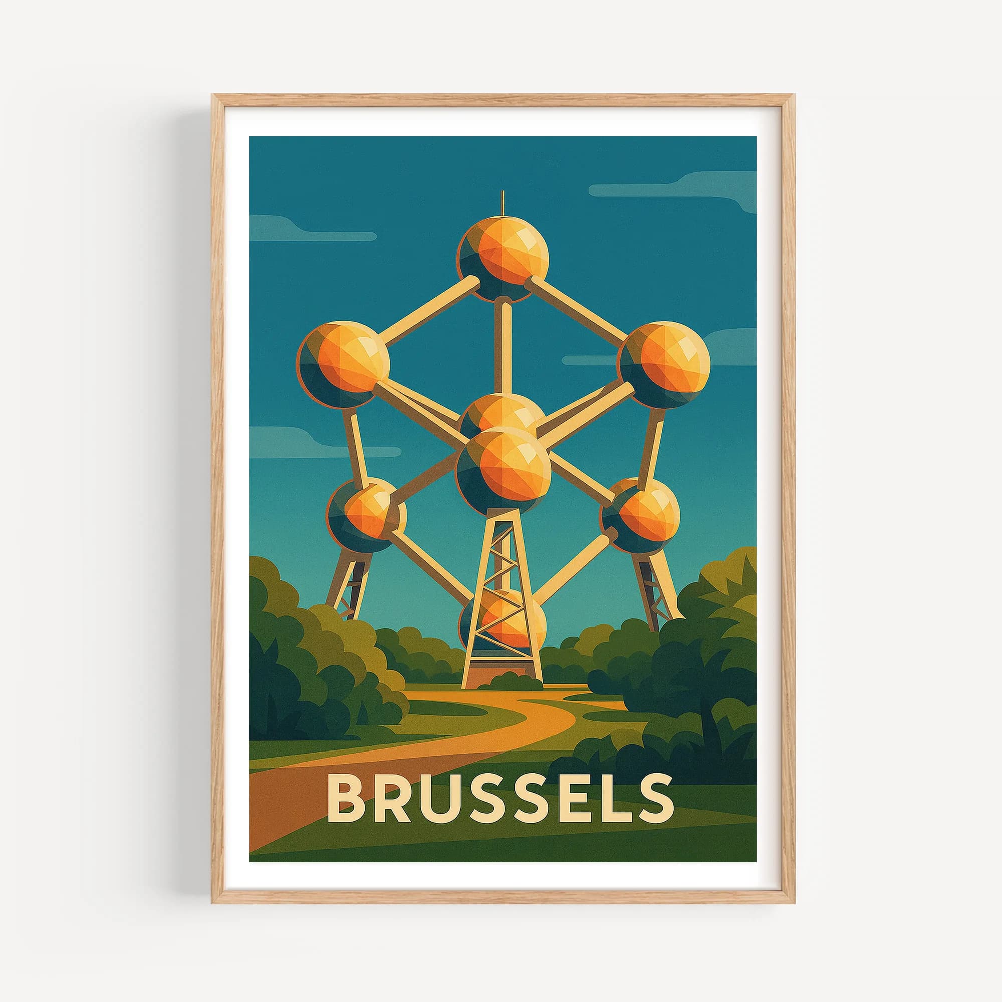 Brussels graphic print