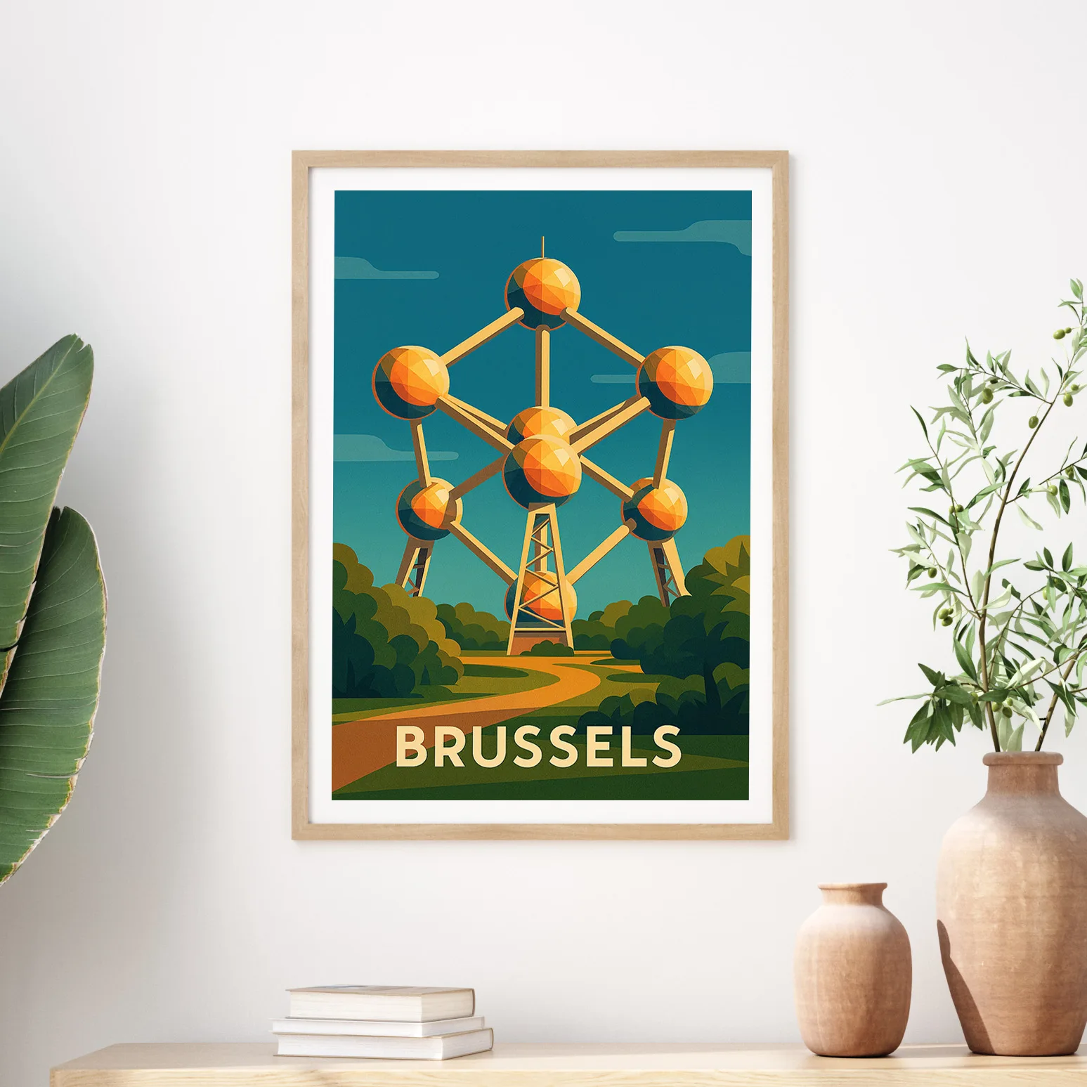 Brussels graphic print