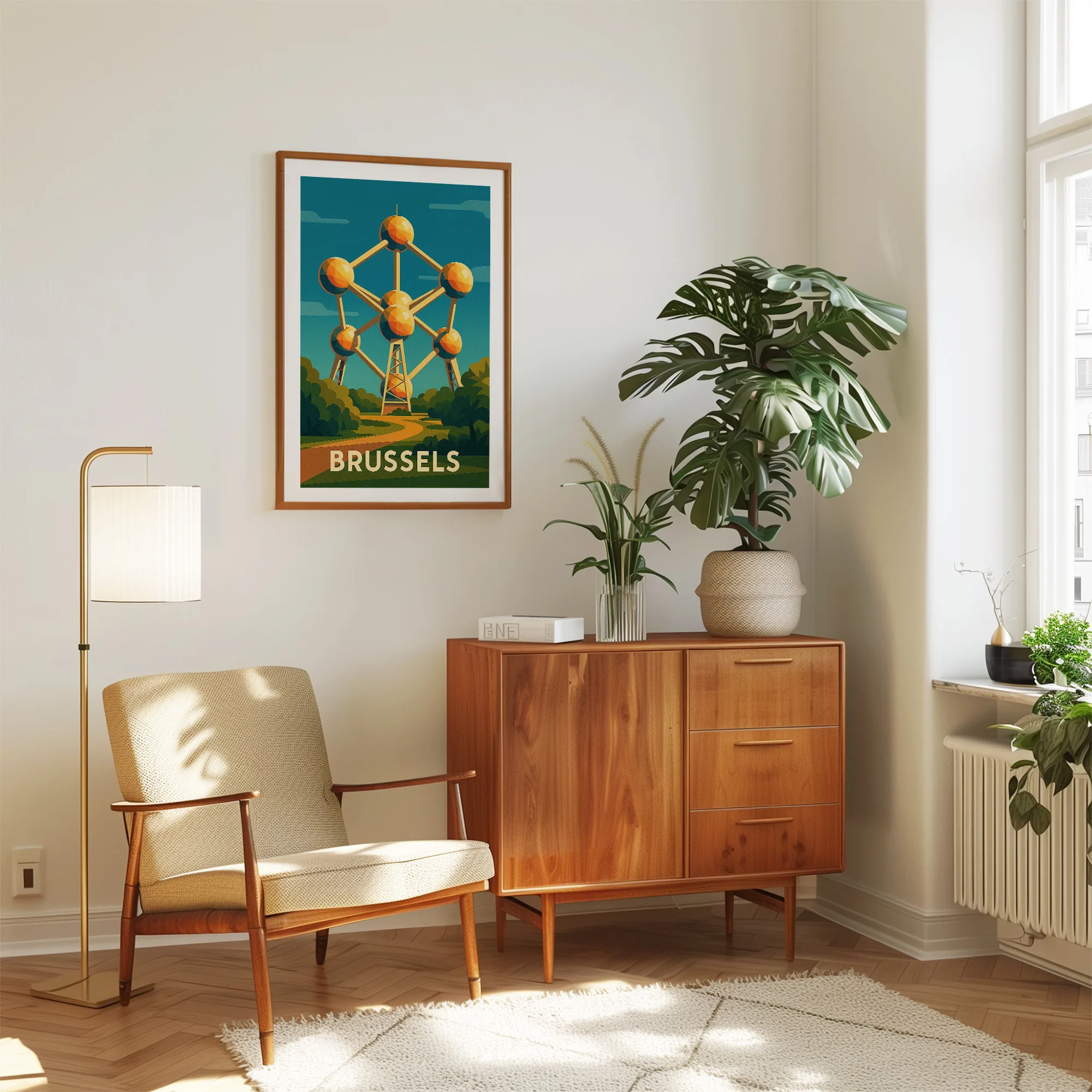 Brussels graphic print