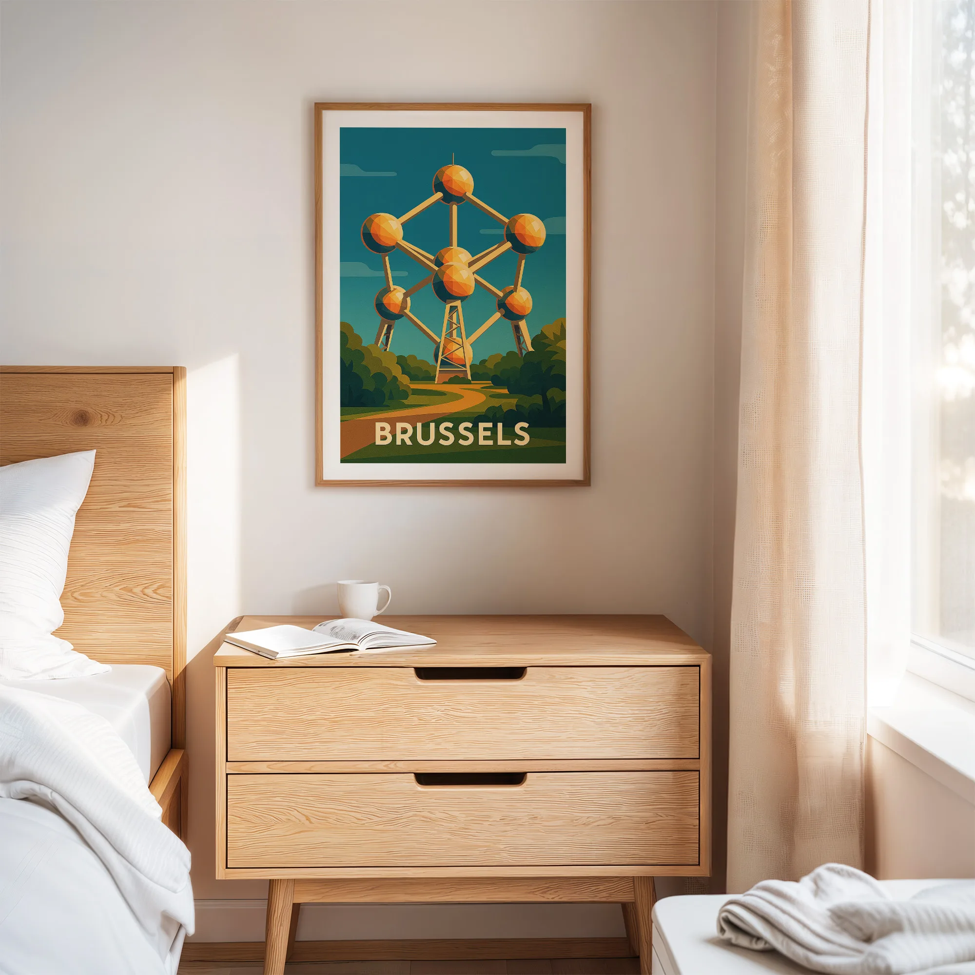 Brussels graphic print