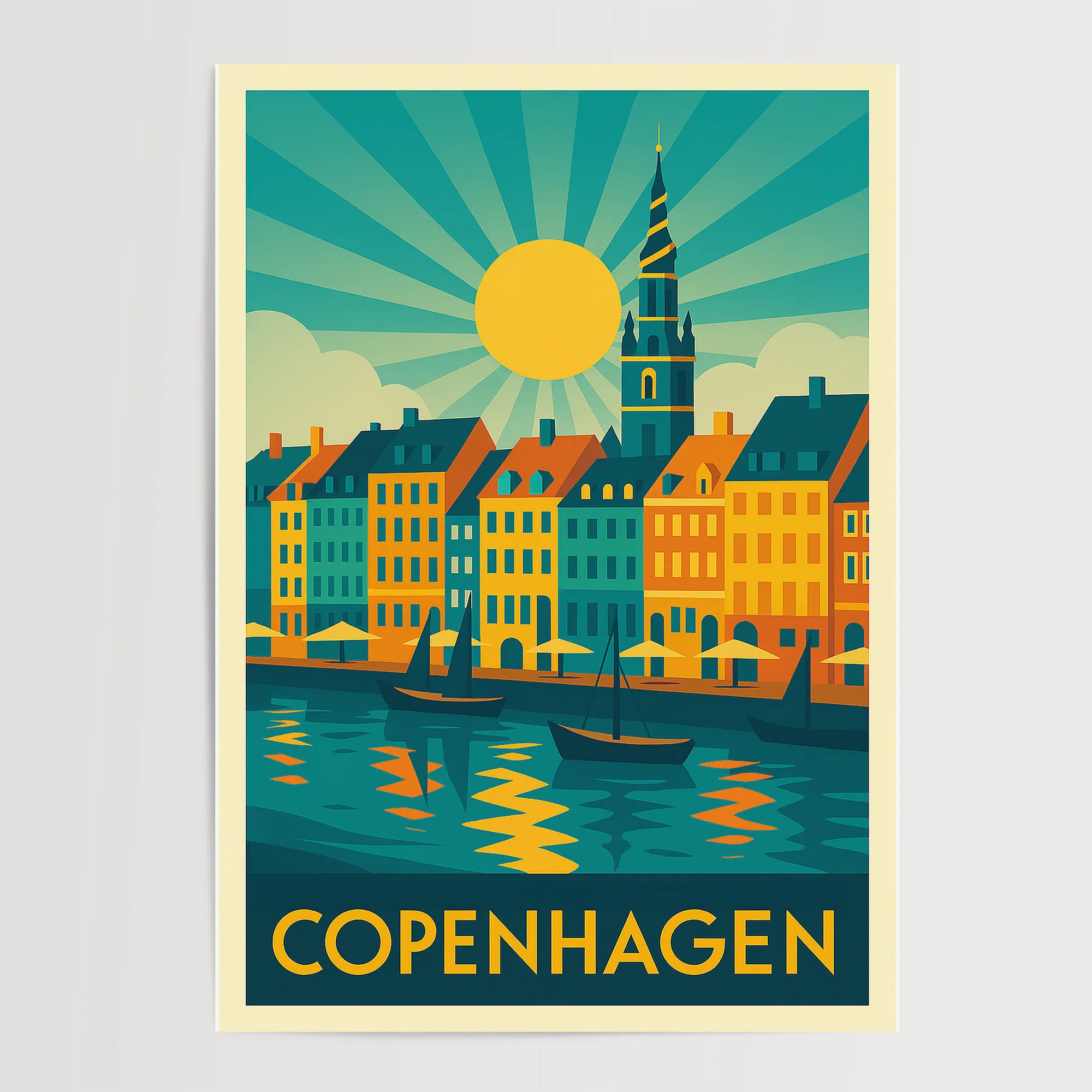 Copenhagen graphic print