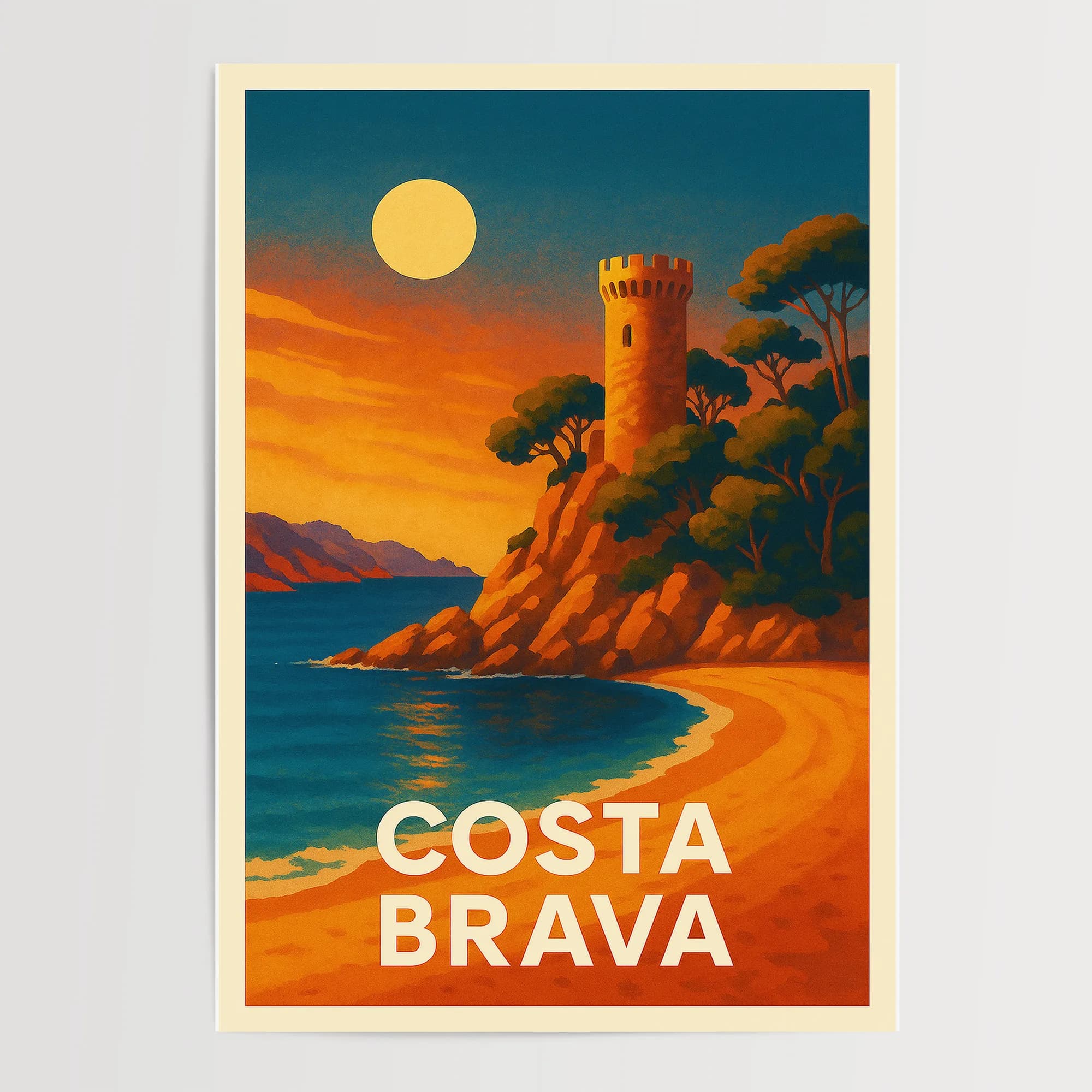 Costa Brava graphic print