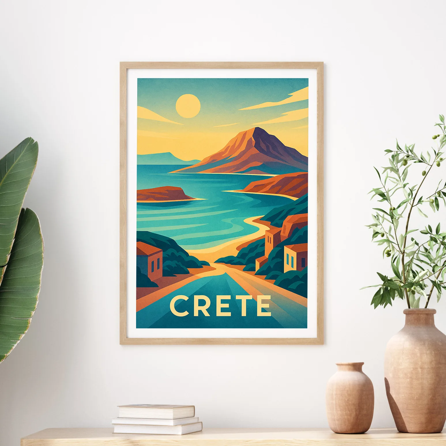 Crete graphic print