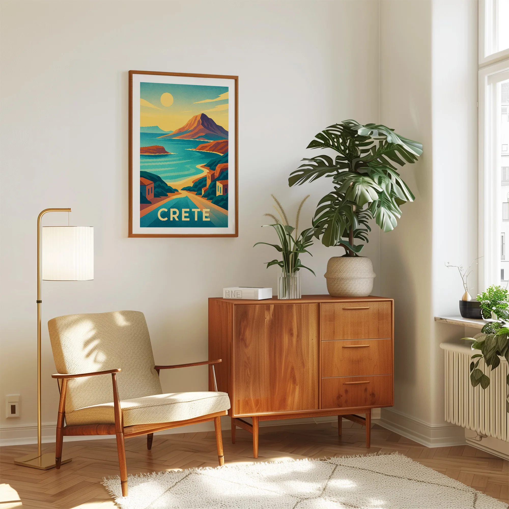 Crete graphic print