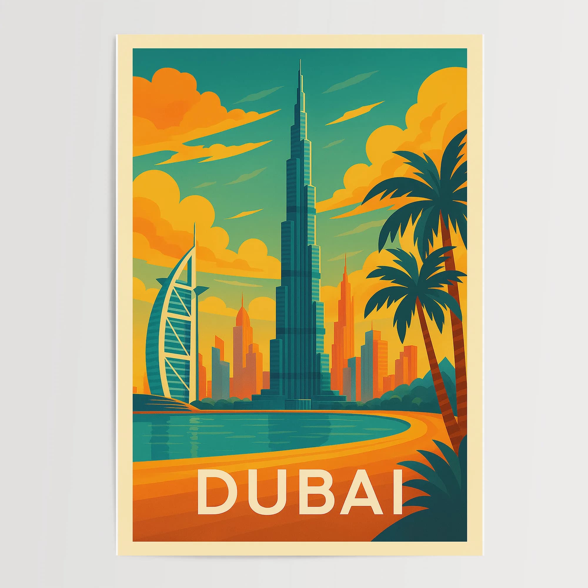 Dubai graphic print
