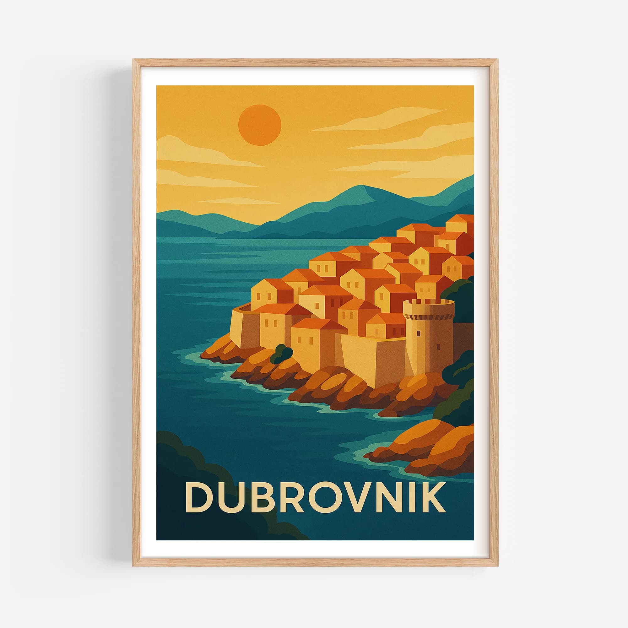 Dubrovnik graphic print