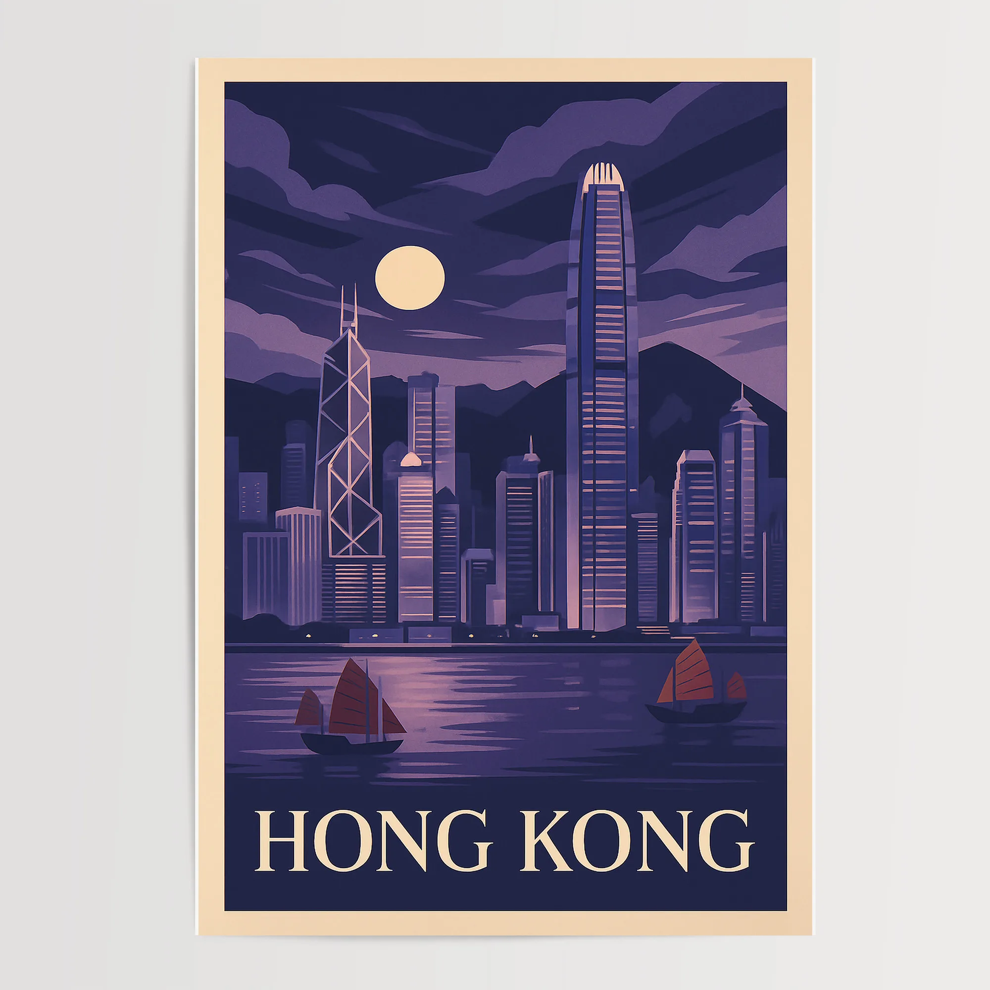 Hong Kong graphic print